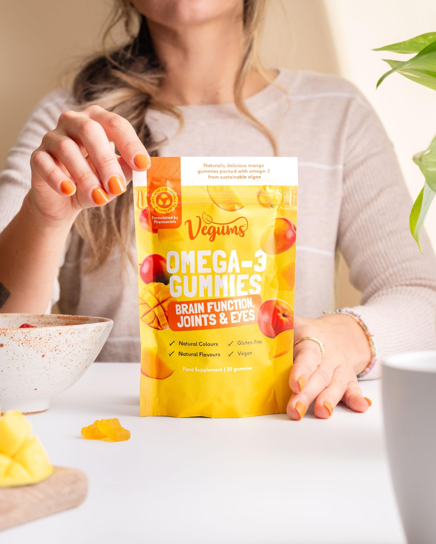 Vegums Fish-Free Omega-3 Gummies, 60 Gummies
