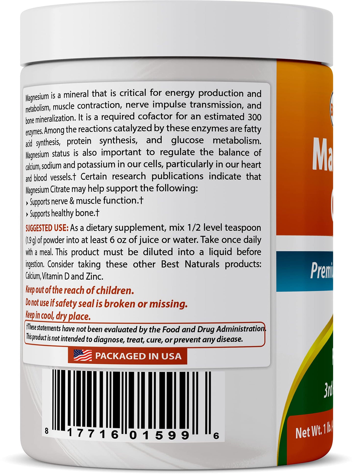 Best Naturals Magnesium Glycinate Powder 48