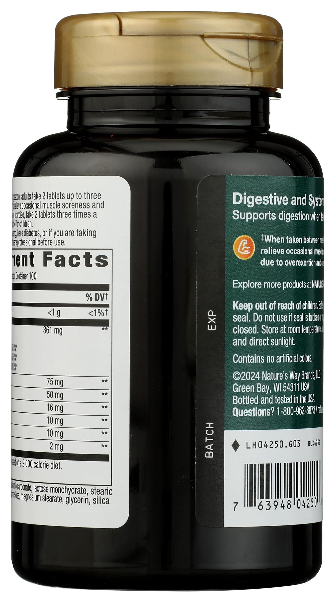Nature's Way Mega-Zyme Pancreatic & Systemic Enzymes 200 Tablets