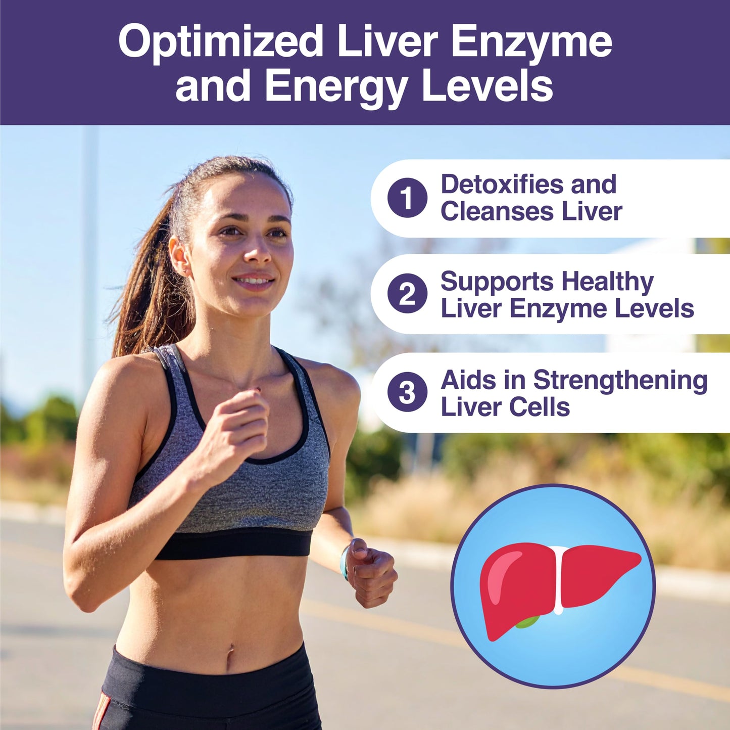 Habit + Habitat Liver Support Plus with Milk Thistle, Alfalfa Leaf, Vitamins D3 and B12 Advanced Formula Gummy 1 Count