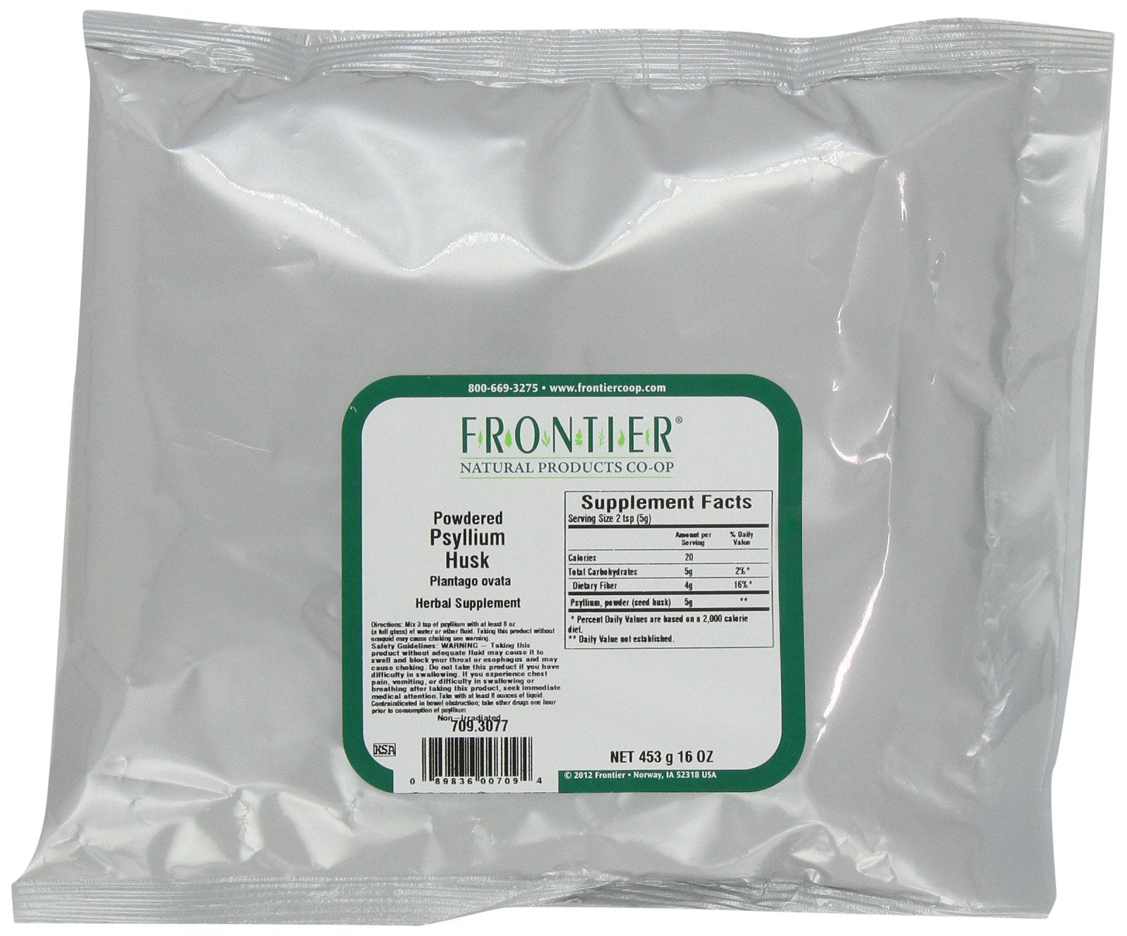 Frontier Co-op Psyllium Husk Powder, 32 oz