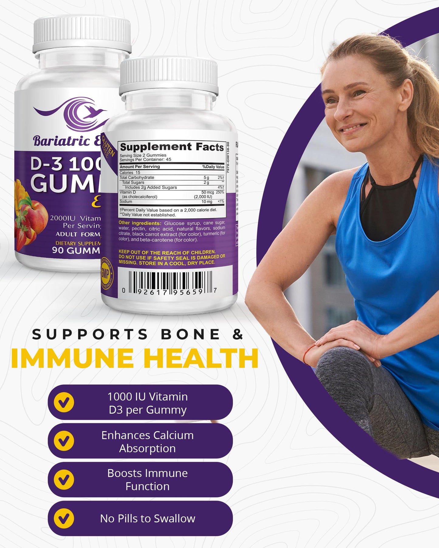 Bariatric Food Expert D3 Vitamin Gummy, 1 Count