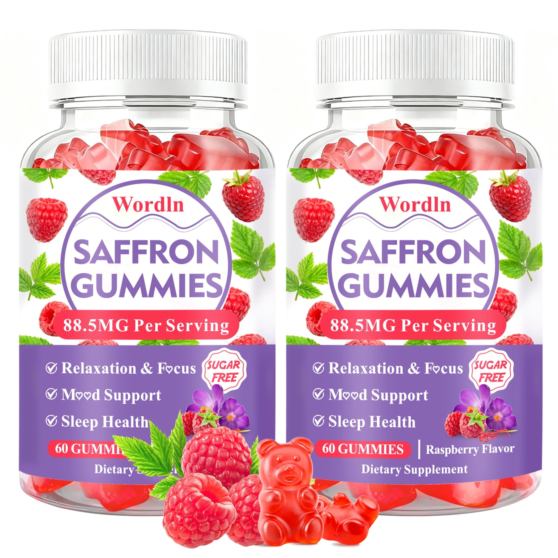 Wordln Saffron Gummies 120 Count