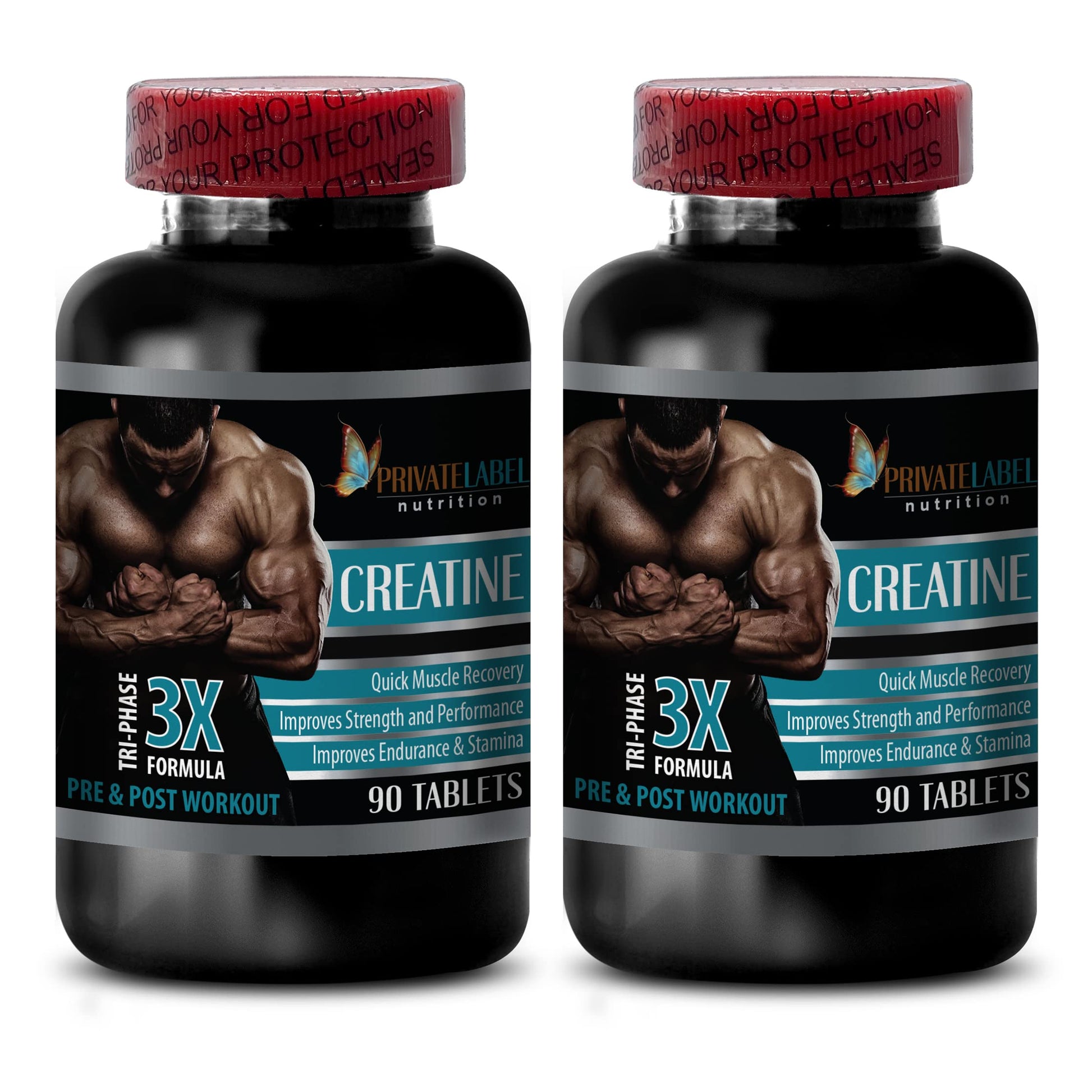 PRIVATE LABEL Muscle Alive Creatine Tri-Phase 3X Formula Tablet 180 Tablets