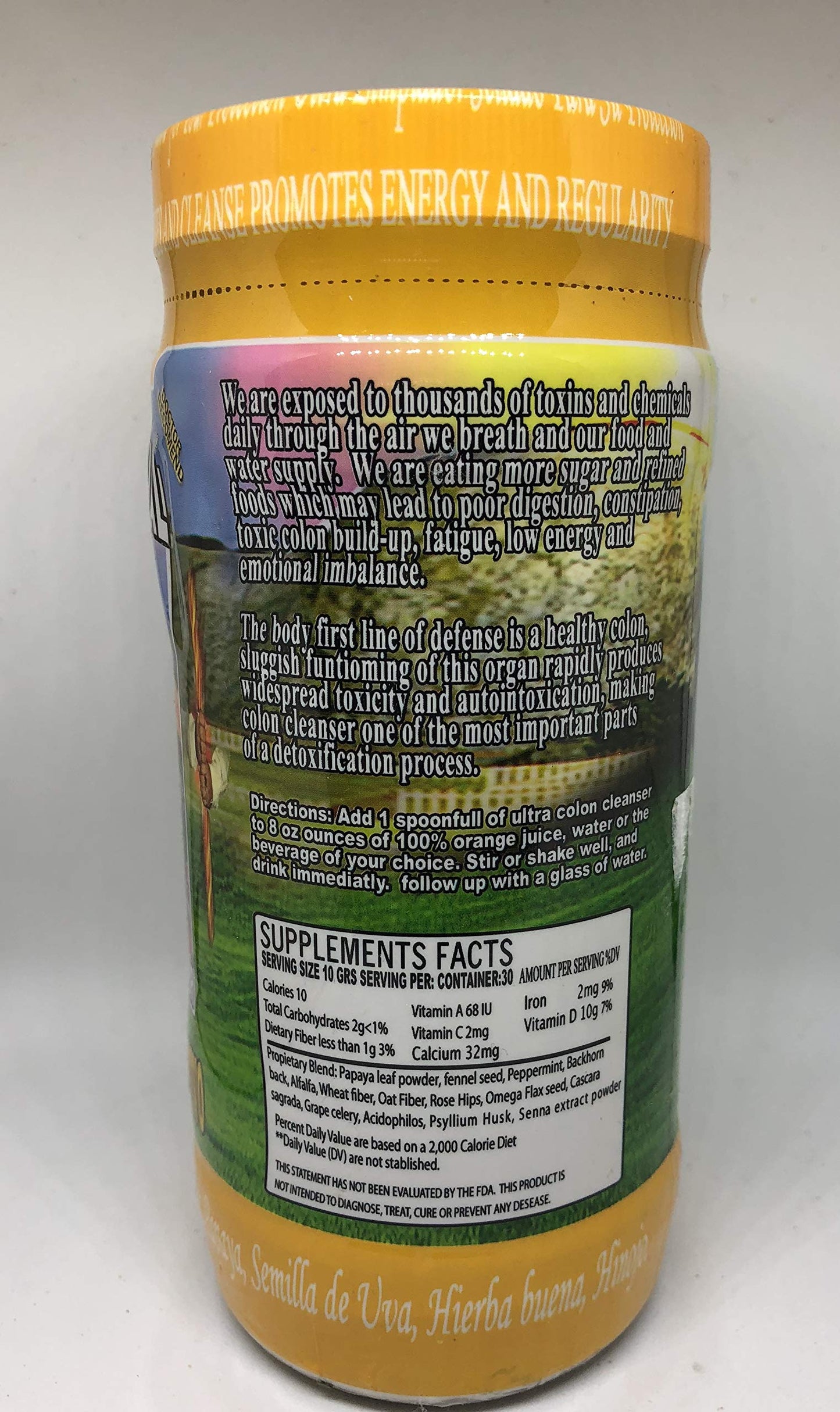 Elixir Natural Lbs Ultra Limpiador Intestimal Powder 10.58 oz