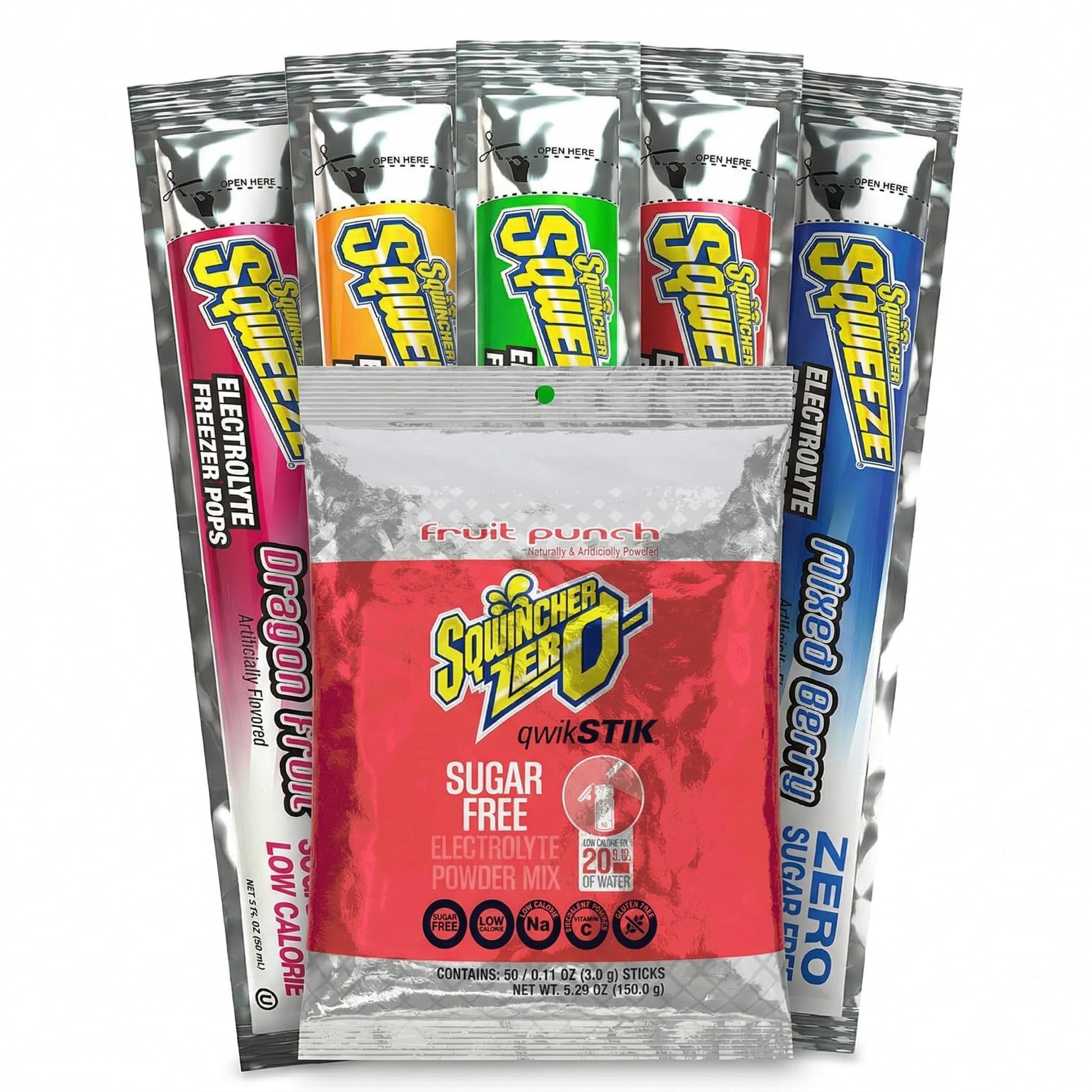 Aabaco Sqwincher Bundle Powder Qwik Stiks & Sqweeze Electrolyte Freezer Pops 1 Bundle