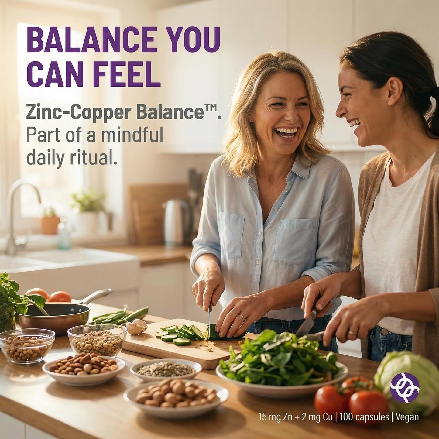 AOR Zinc Copper Balance Capsules, 100 Capsules