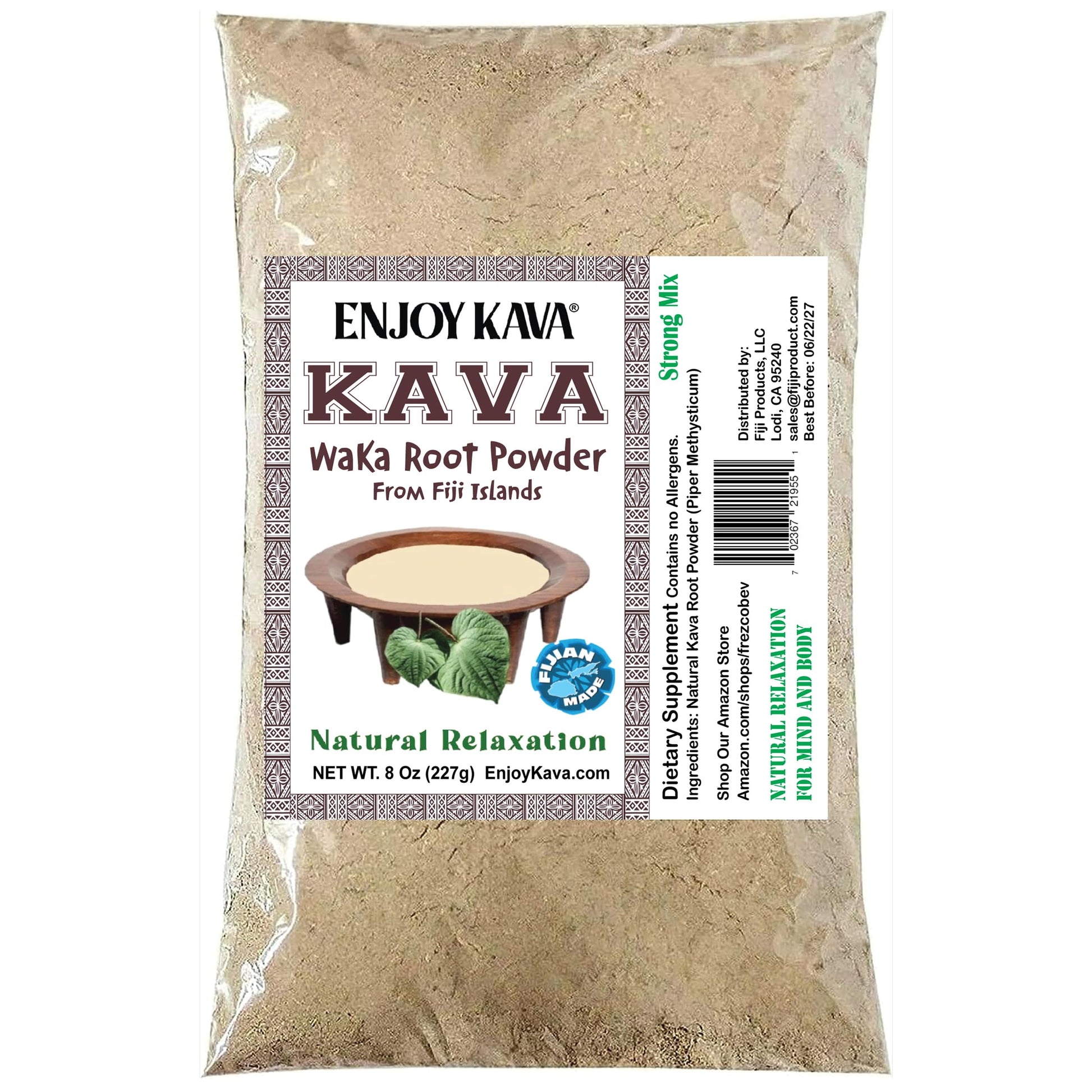 Enjoy Kava Vanuatu Root Powder Pure Noble Kava Powder 22 Ounce