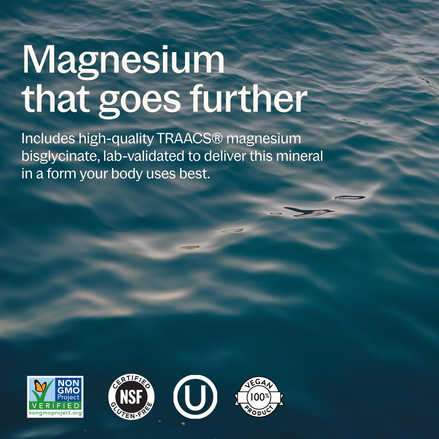 New Chapter Magnesium Glycinate 325mg & Ashwagandha Supplement, 30 Tablets