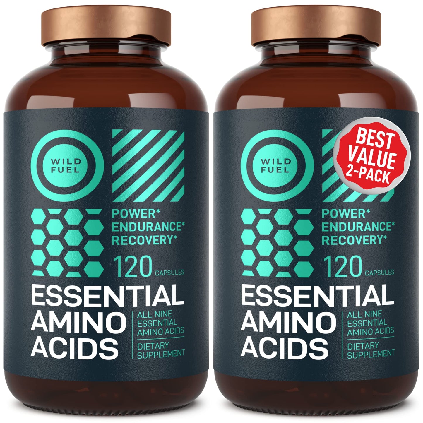 WILD FUEL Essential Amino Acid Complex BCAAs Capsules 240