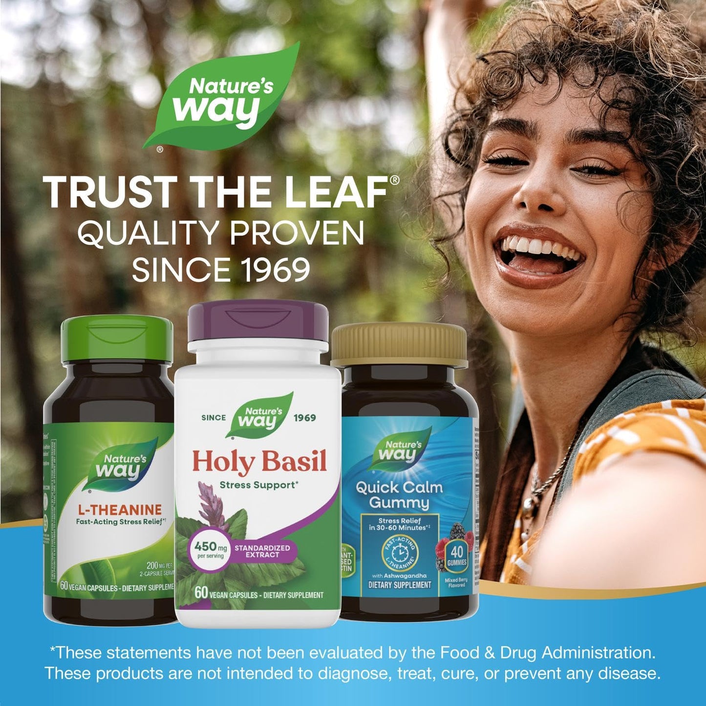 Nature's Way Premium Extract Holy Basil 450 mg per Serving, 60 Capsules