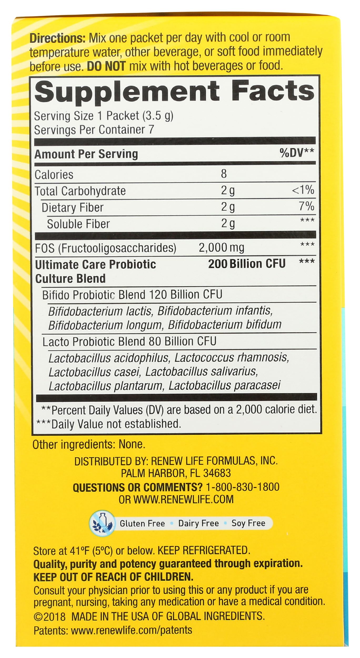 Renew Life Ultimate Flora Adult Ultimate Care Probiotic Capsule, 7 Count