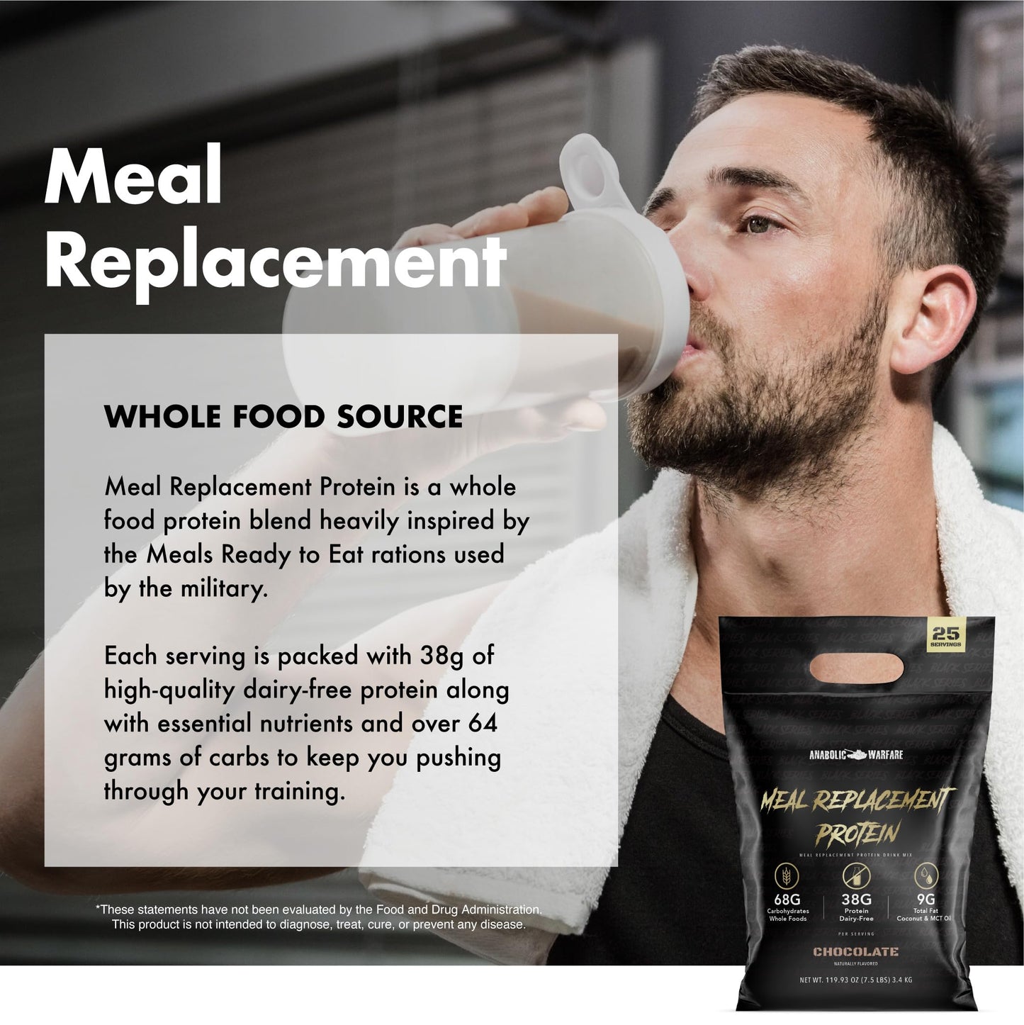 Anabolic Warfare Meal Replacement Protein Powder 114.6