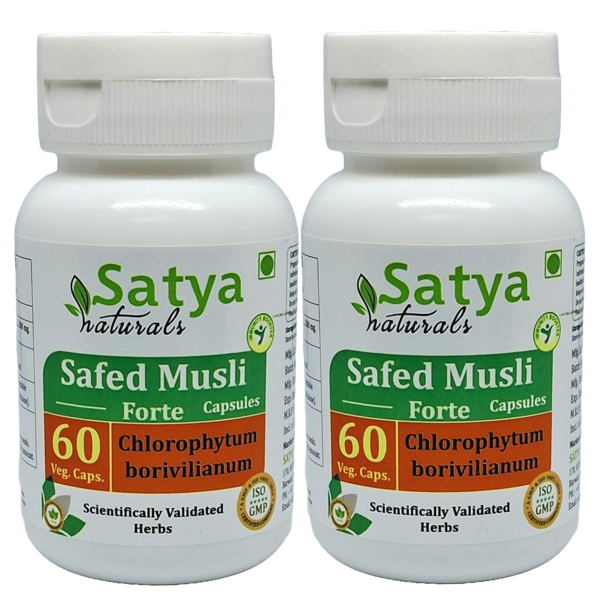 Generic Safed Musli Capsules, 500 mg, 120 Count