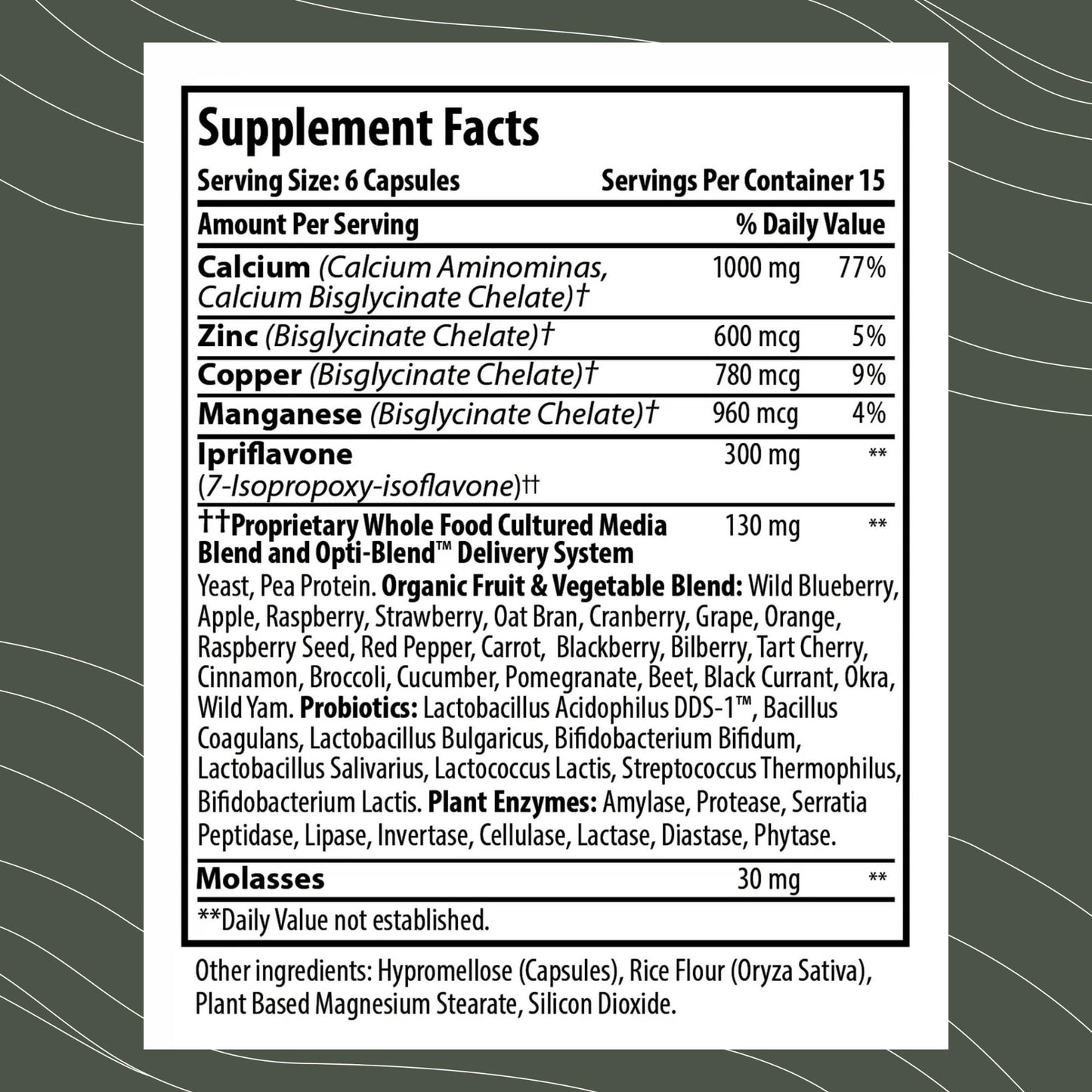 Optimal Health Systems BonePlus Calcium Capsules 90 Count