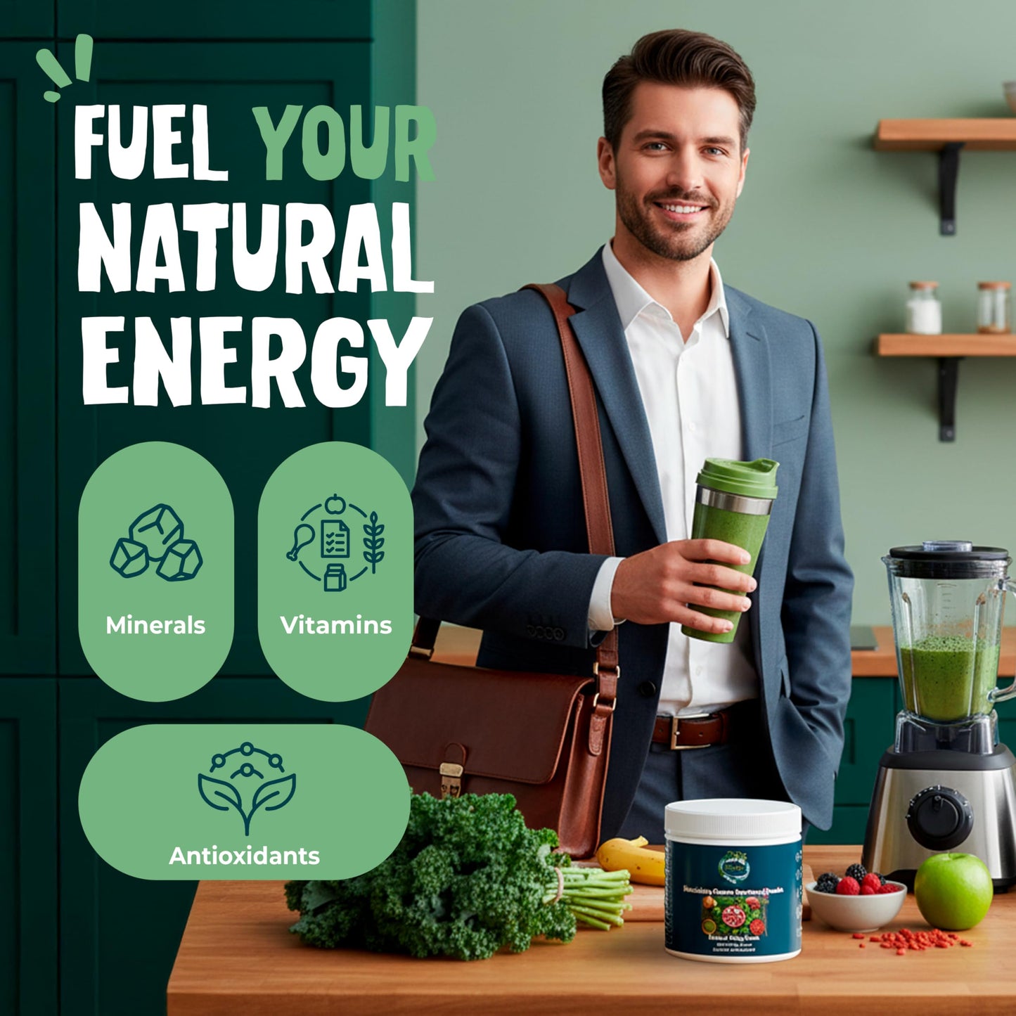 BULA NATURAL LIVING Nourishing Greens Superfood Powder 213 g