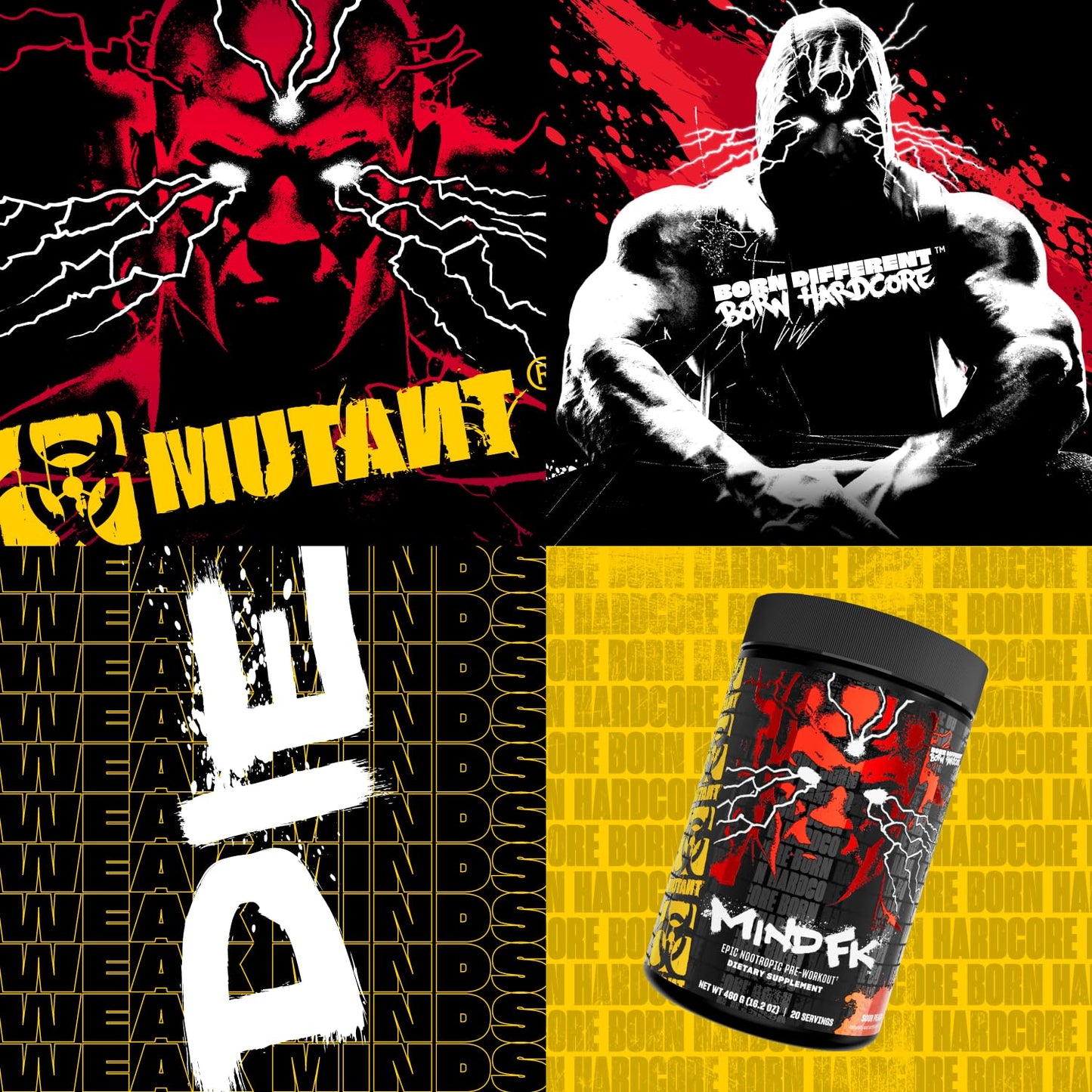 Mutant Mind FK Epic Nootropic Pre-Workout Powder 16.2 oz
