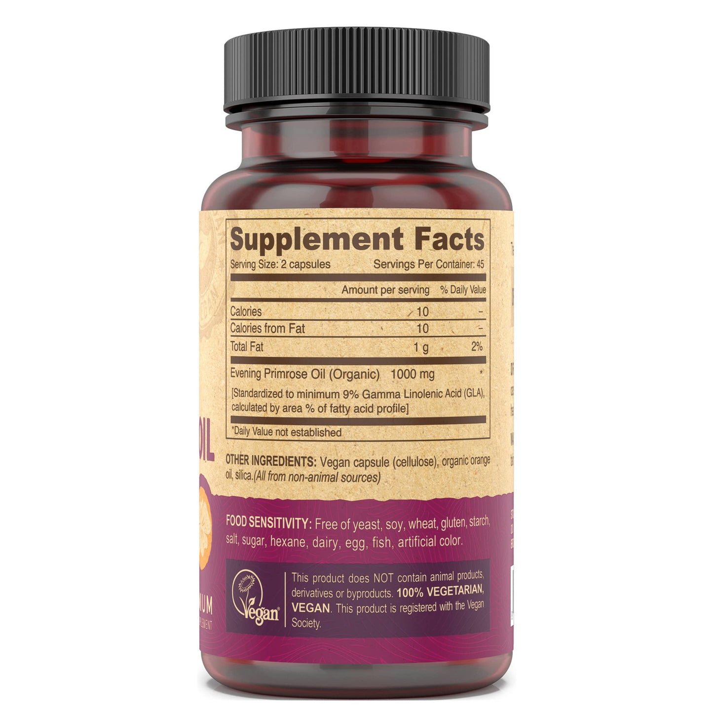 DEVA Vegan Evening Primrose Oil Capsule, 90 Capsules