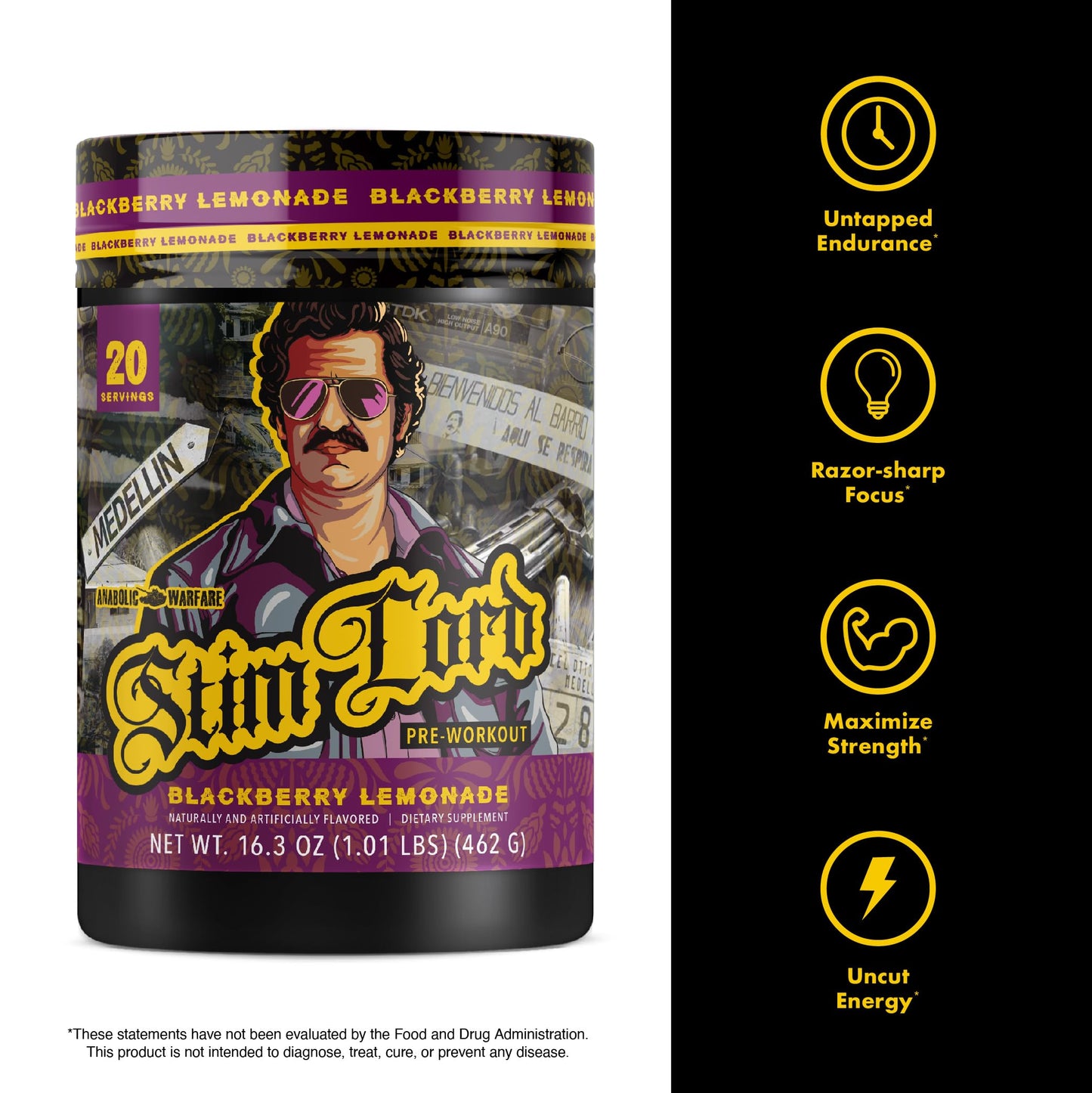 Anabolic Warfare Stim Lord Pre-Workout Powder 15.38 oz