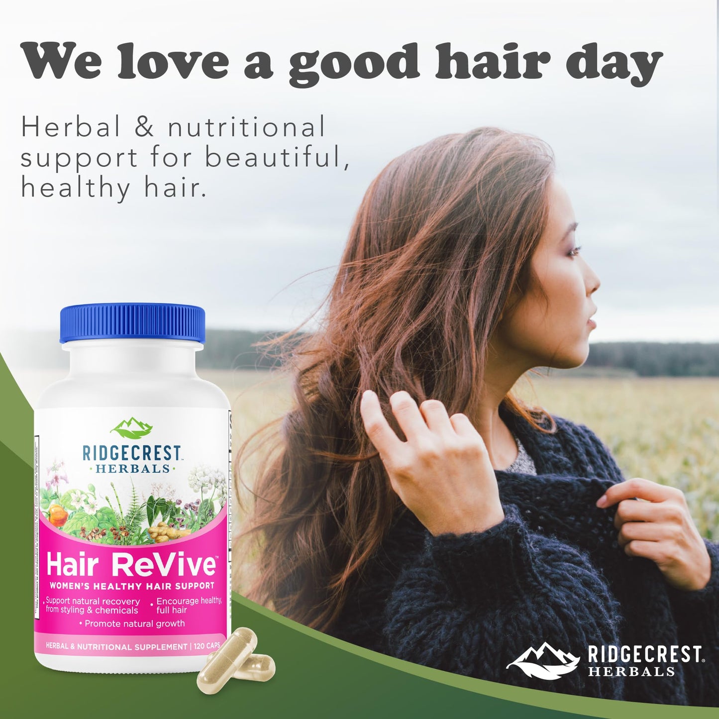 RidgeCrest Herbals Hair ReVive Capsules 120
