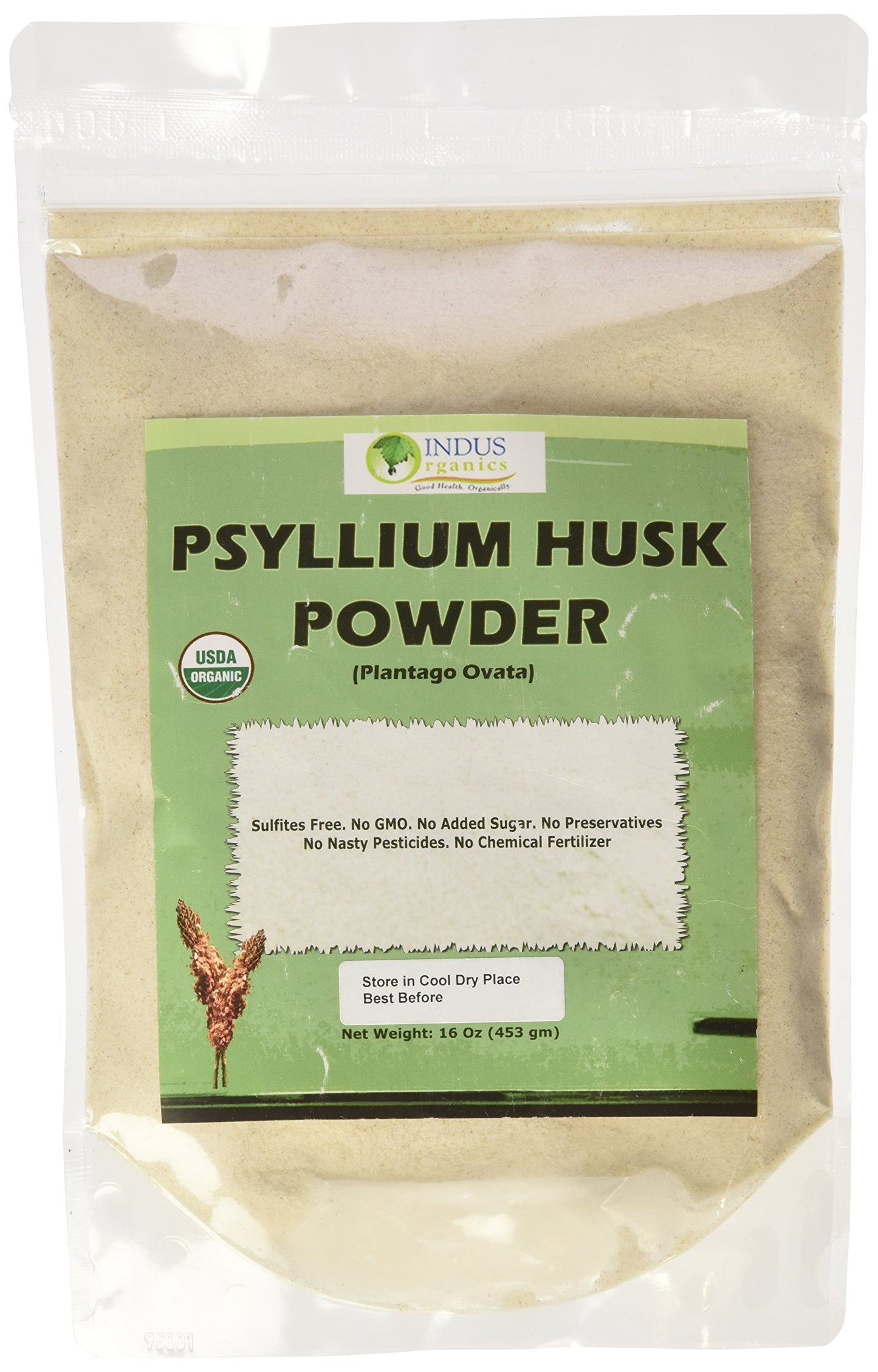 Indus Organics Psyllium Husk Powder, 1 Count