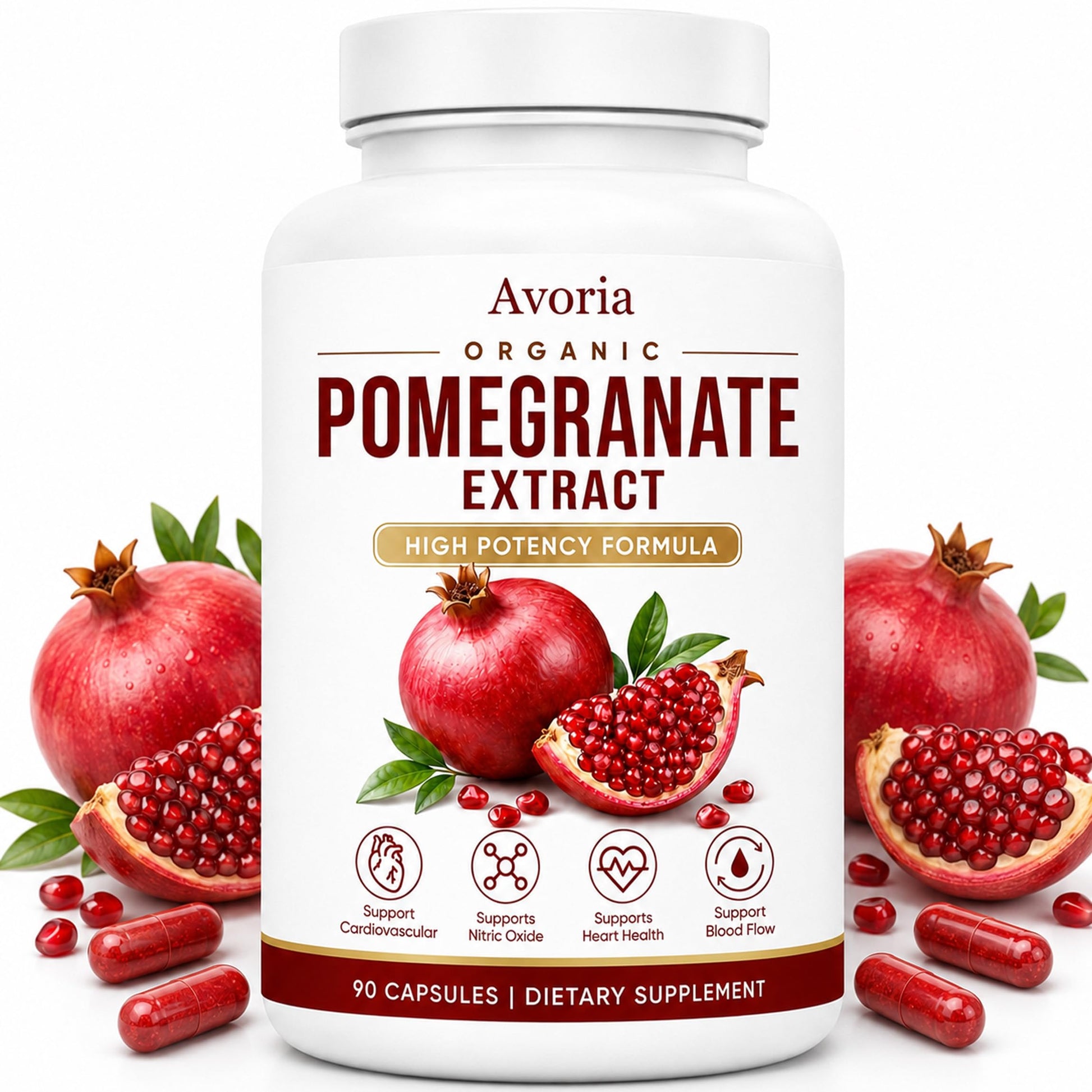 Avoria Pomegranate Extract Capsule 90 Count