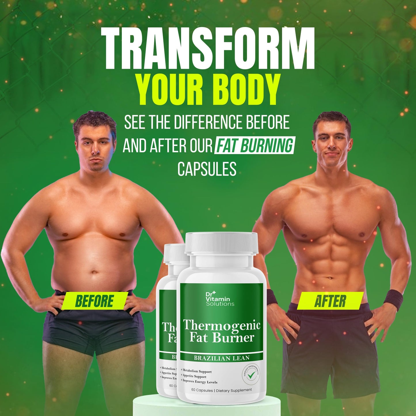 DR VITAMIN SOLUTIONS Thermogenic Fat Burner for Women and Men Capsules 120 Count