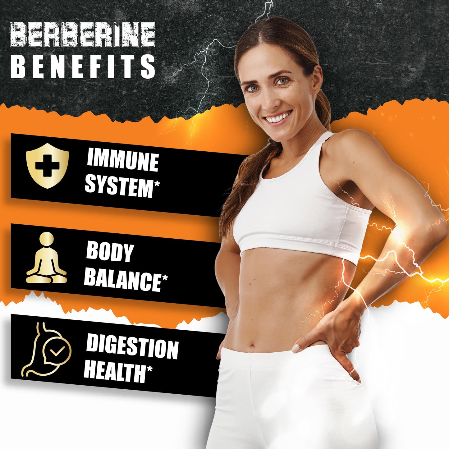 BMVINVOL Berberine HCl Supplement, Ceylon Cinnamon and Turmeric, Green Tea and Bitter Melon, 120 Capsules