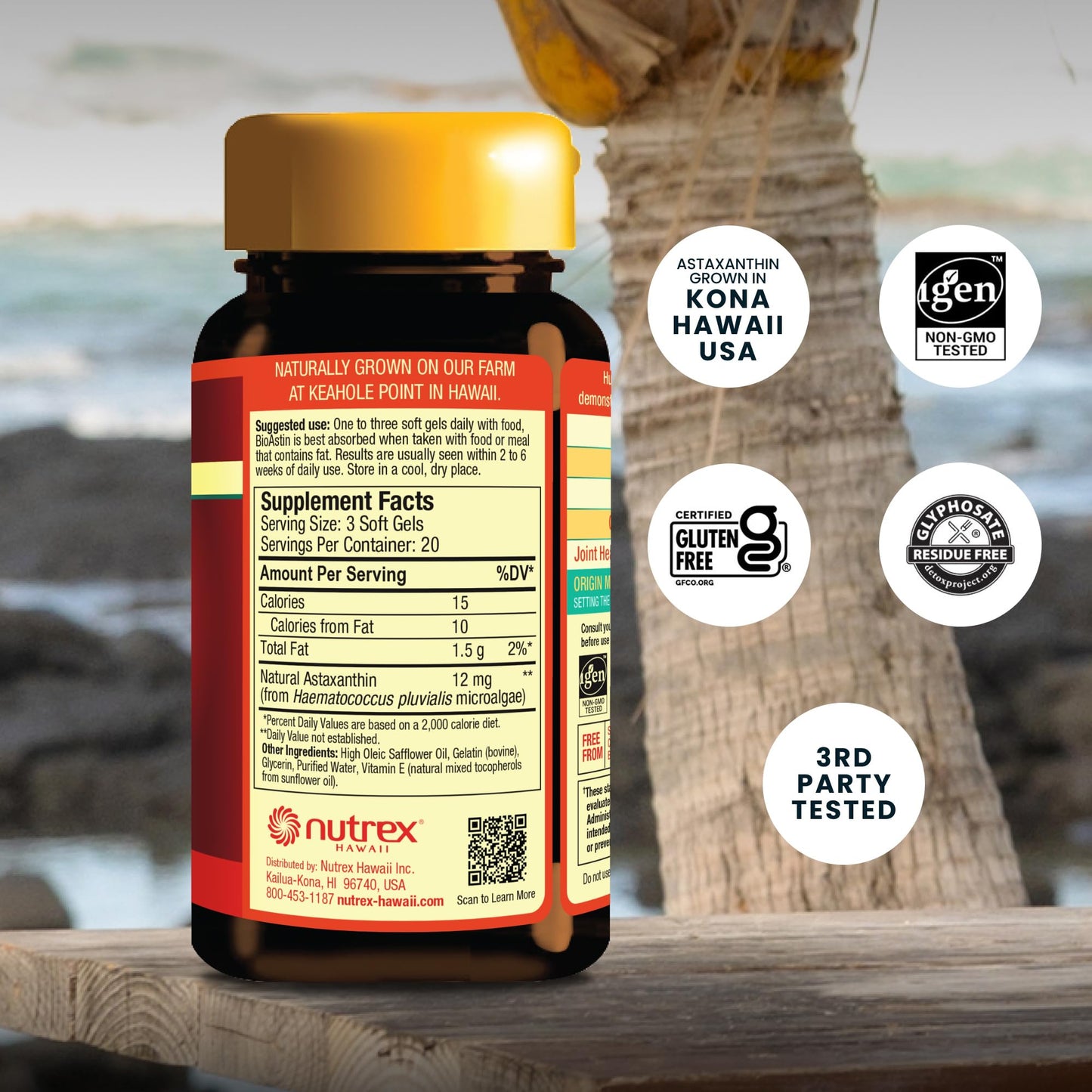Nutrex Hawaii BioAstin Hawaiian Astaxanthin 4mg Softgels, 60 Count