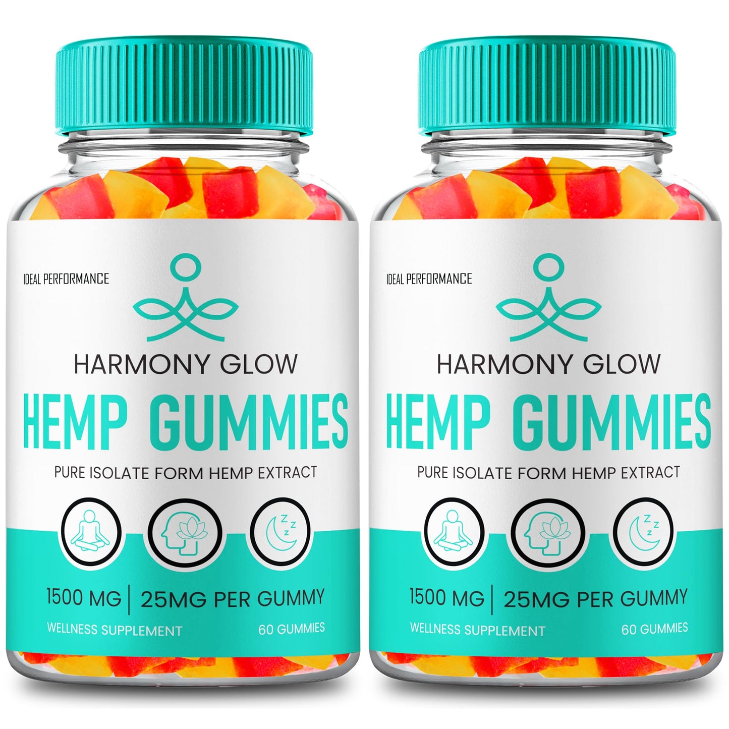 IDEAL PERFORMANCE Harmony Glow Hemp Gummies 120 Gummies