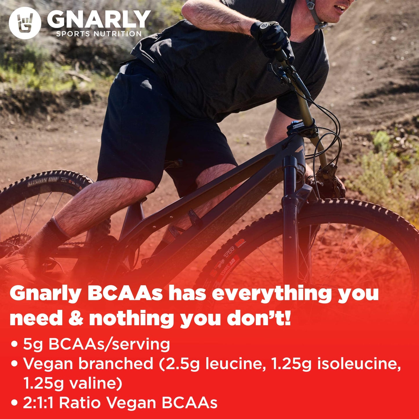 Gnarly Nutrition BCAA Powder Lemon Lime 13.76 oz