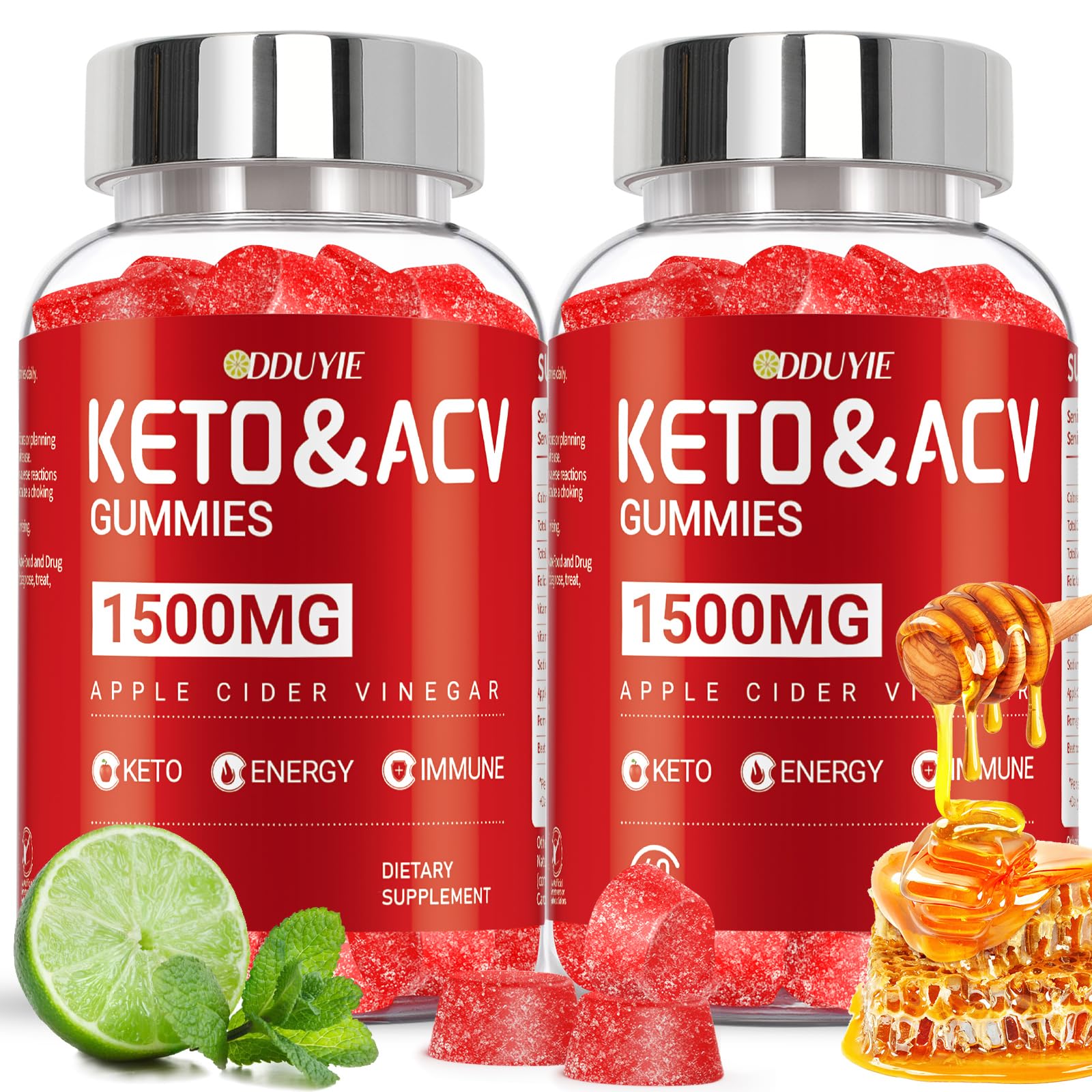 DDUYIE Keto ACV Gummies for Weight Loss Gummy, 120 Count