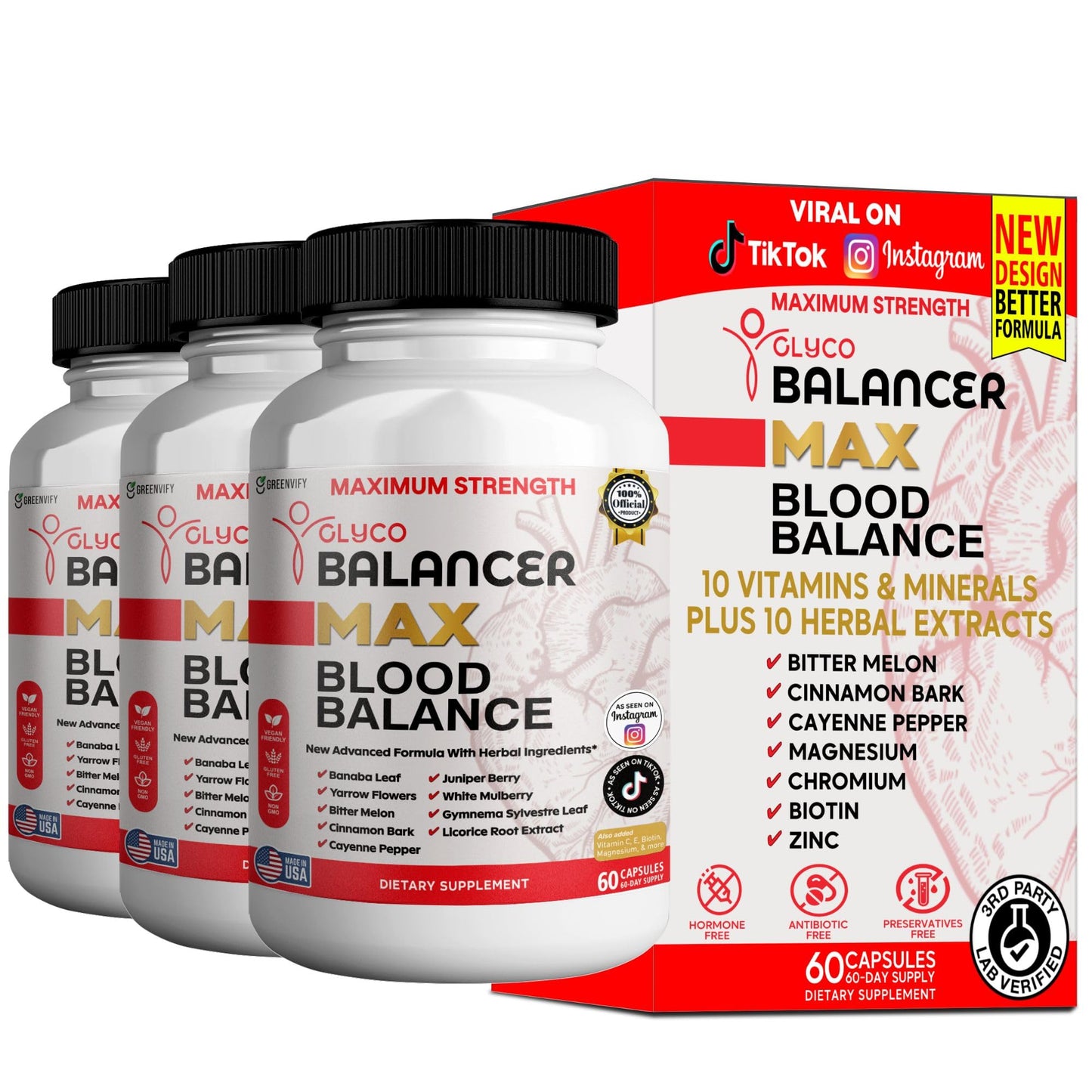 GREENVIFY Glyco Balancer Max Blood Balance 60 Capsules