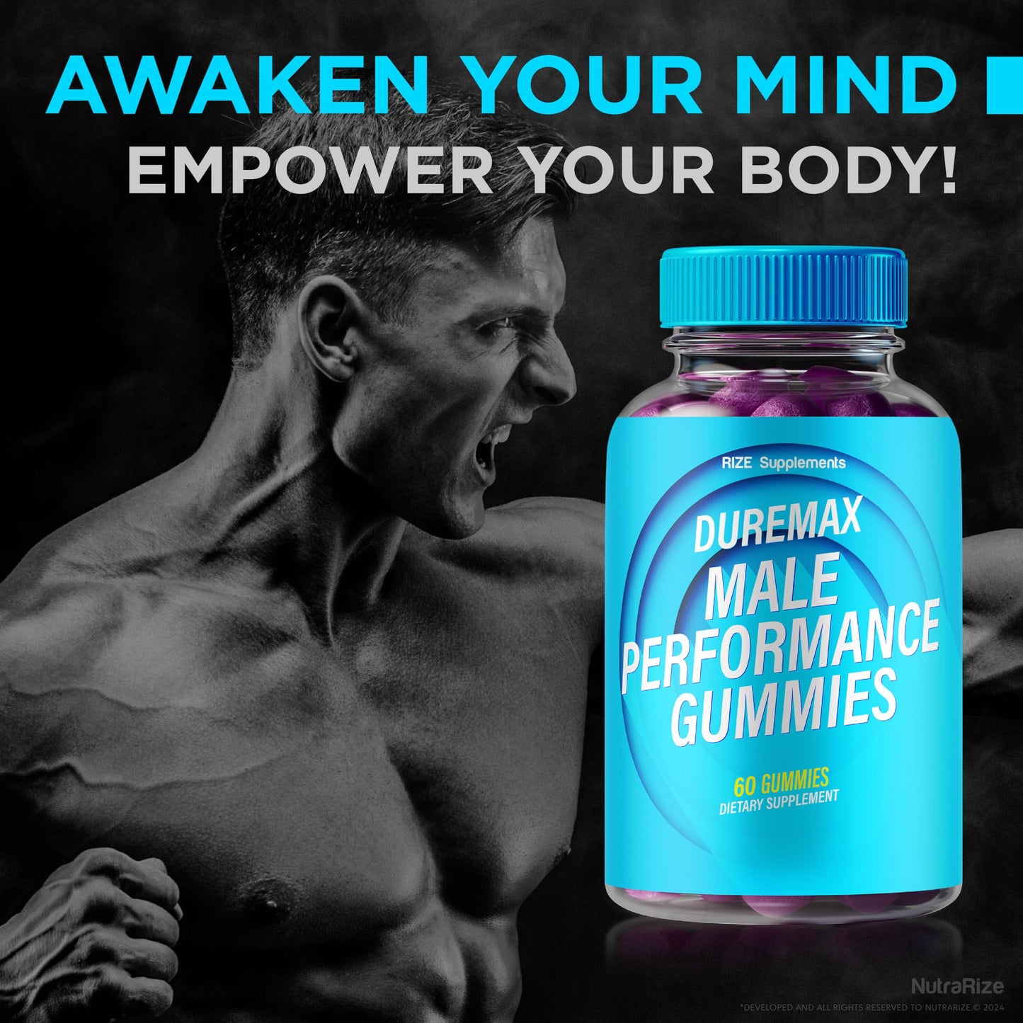 NutraRize Duremax Male Performance Gummies, 60 Gummies