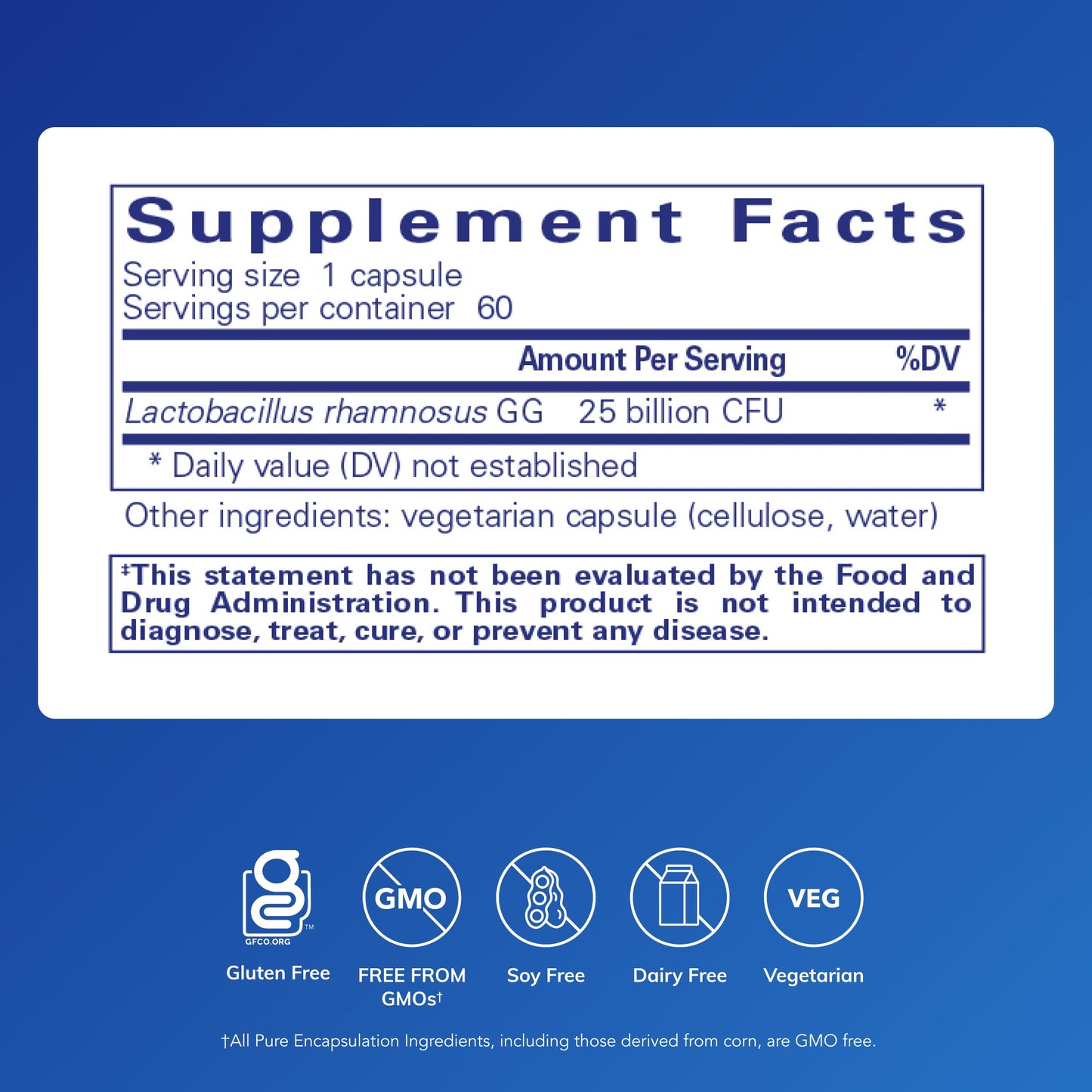 Pure Encapsulations PureGG 25B 60 Capsules