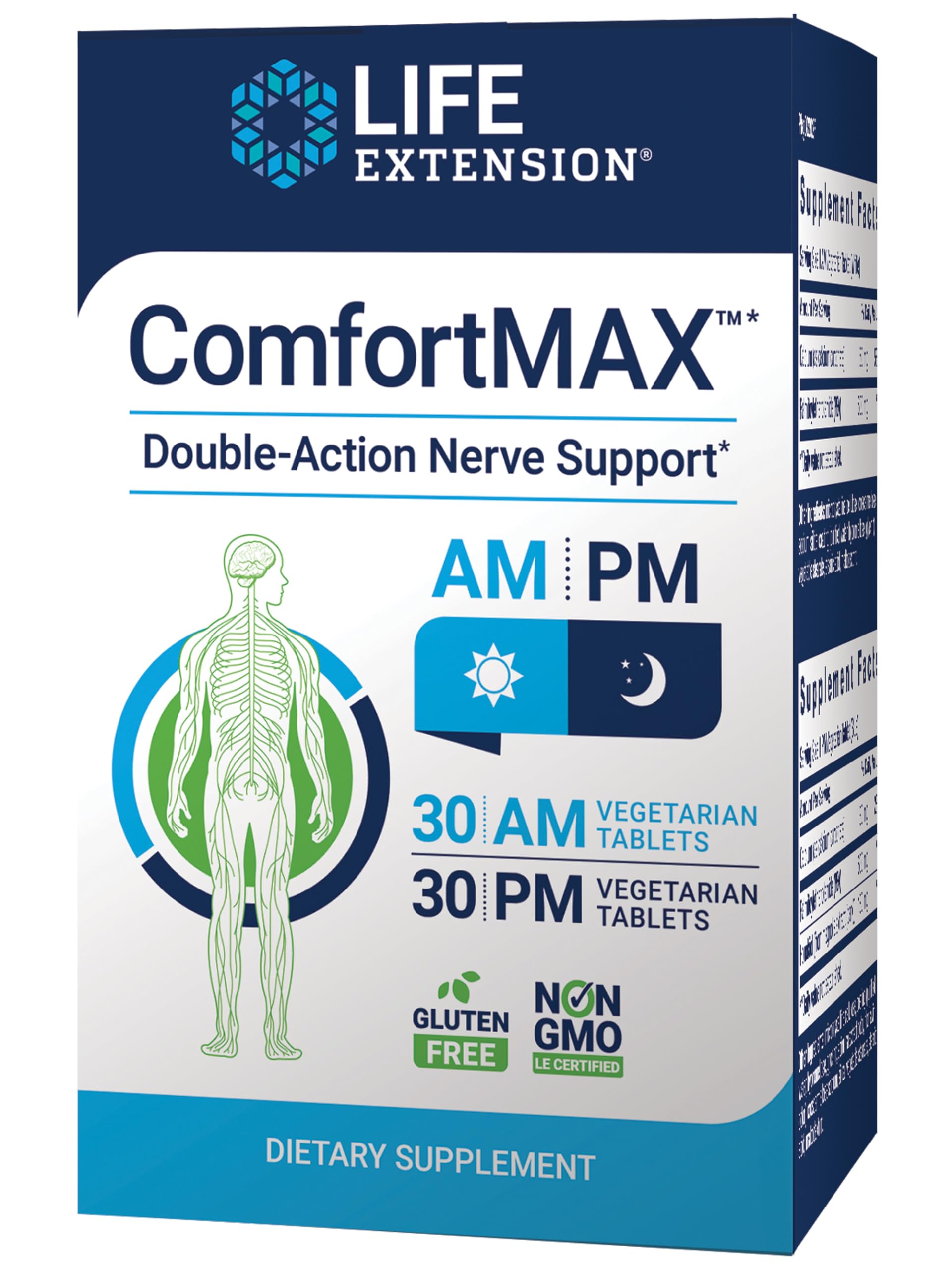 Life Extension ComfortMAX Honokiol and Pea for Nerve Support & Discomfort Relief, 60 Tablets