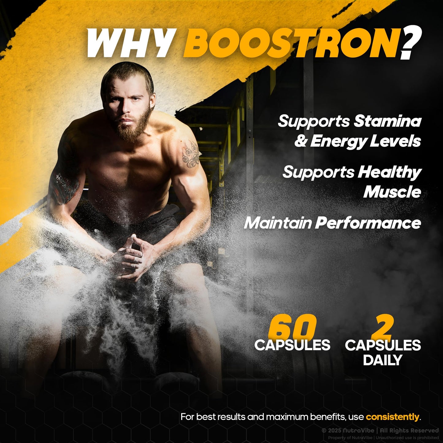 NutraVibe Boostron Capsules 120 Count