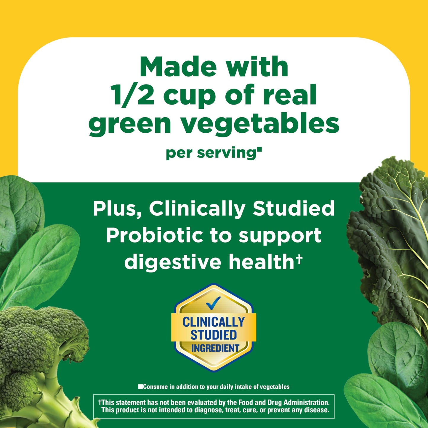 Nature Made Super Greens with Probiotic Capsules, 75 Count