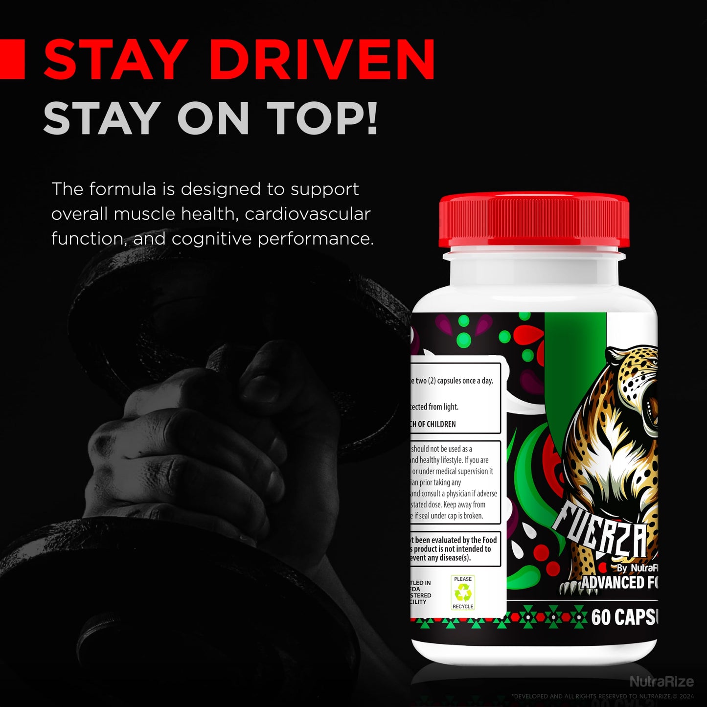 NutraRize Fuerza Jagar Capsules, 120 Capsules