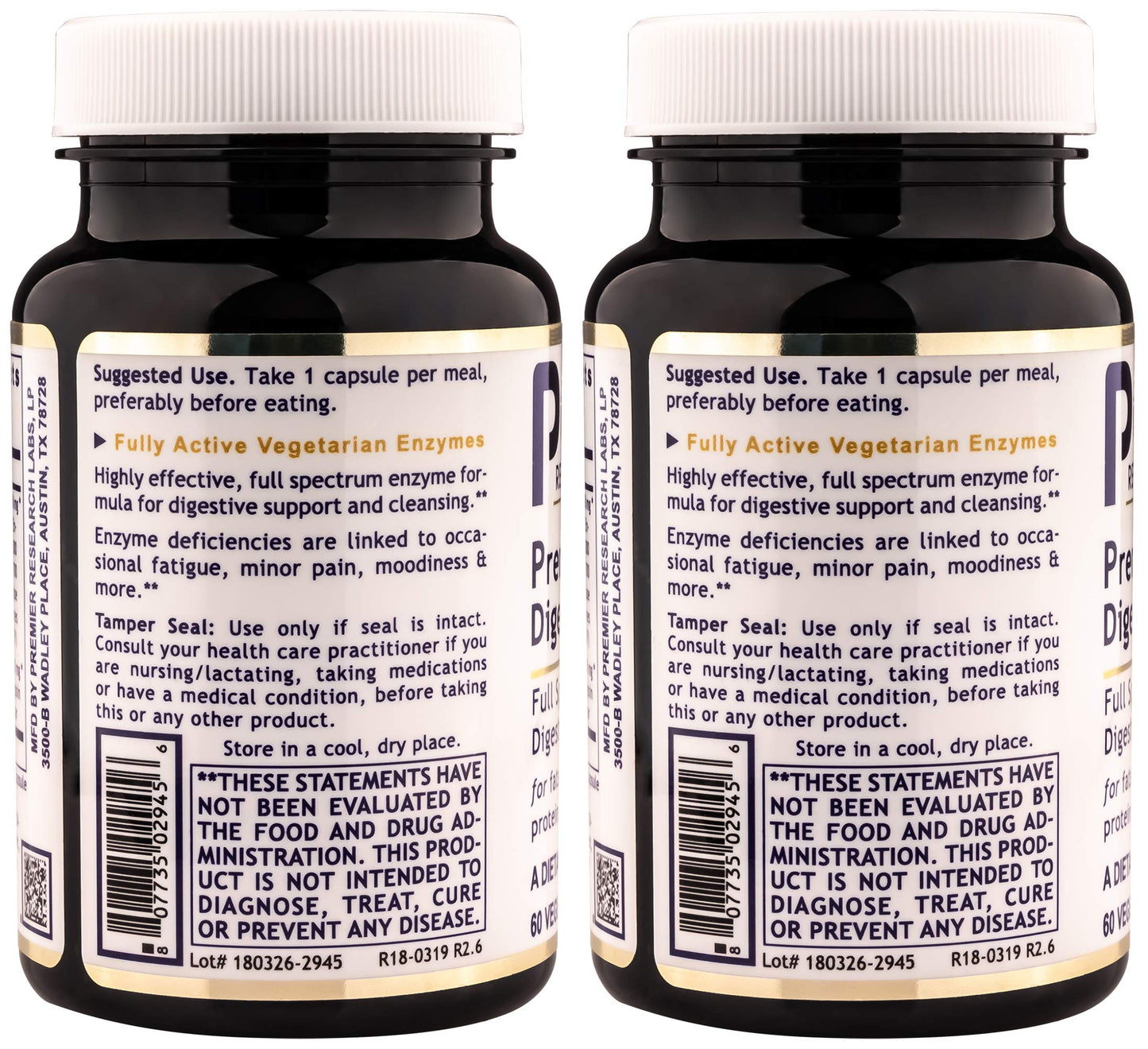 Premier Research Labs Premier Digest Dietary Supplement Capsule 120 Capsules