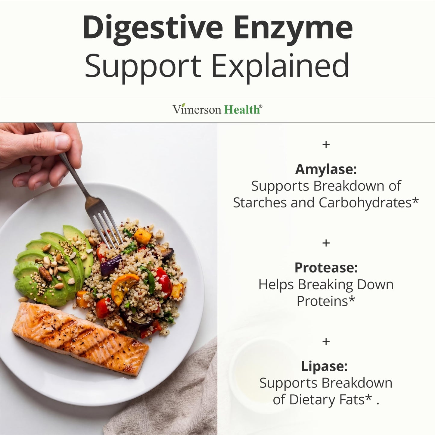 Vimerson Health Digestive Enzymes Supplement for Men 50 Capsules