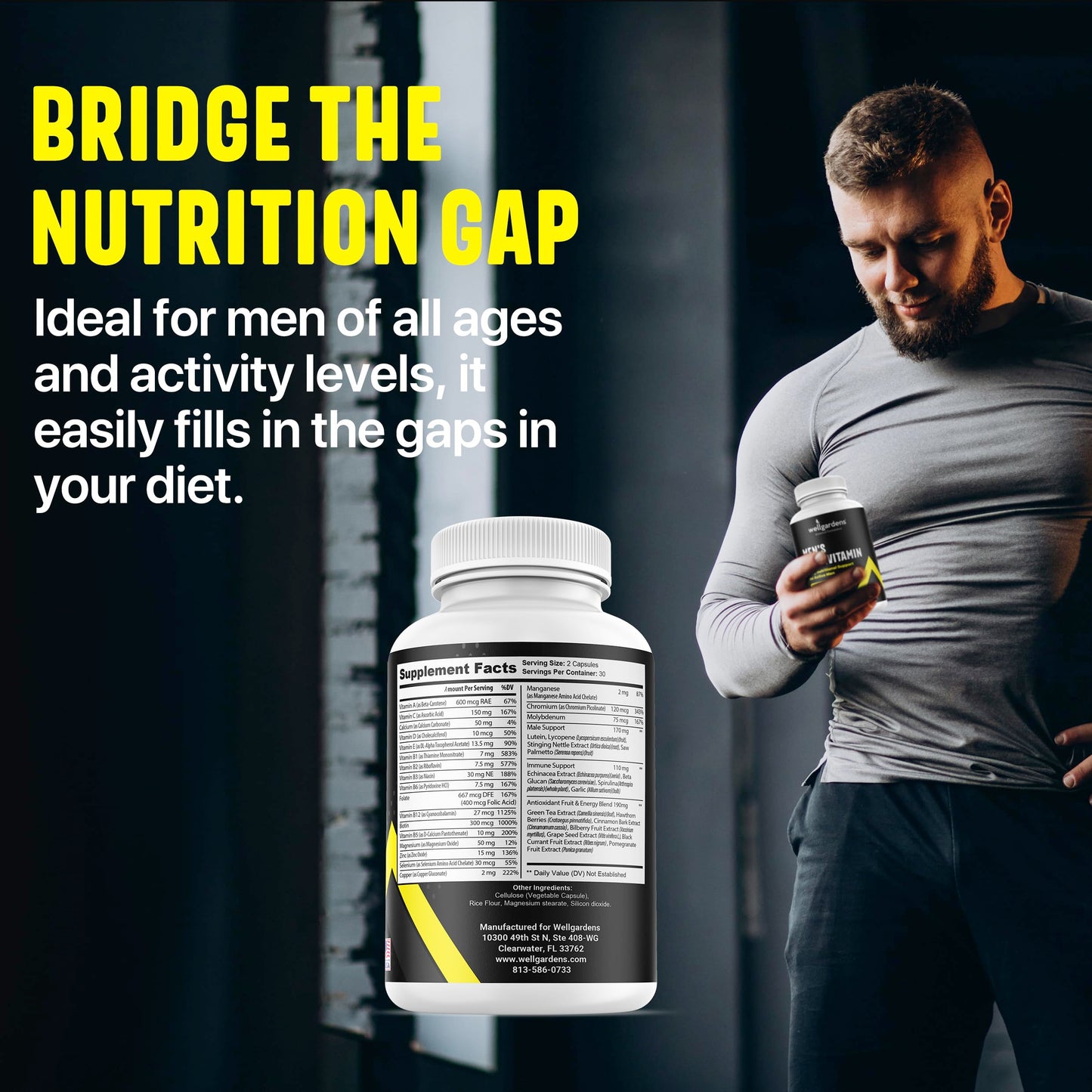 Wellgardens Multivitamin for Men Capsule 60 Count