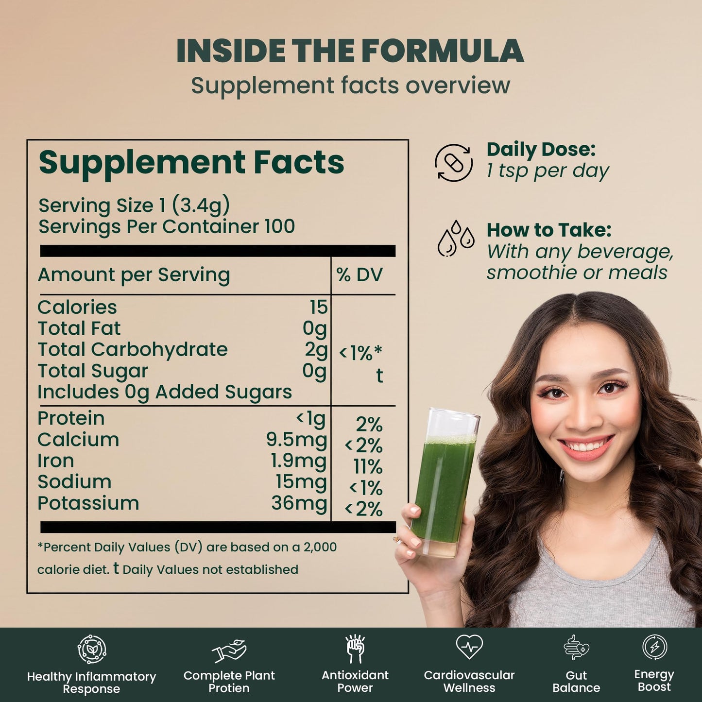 EVARA Organic Moringa Powder, 12 Ounce