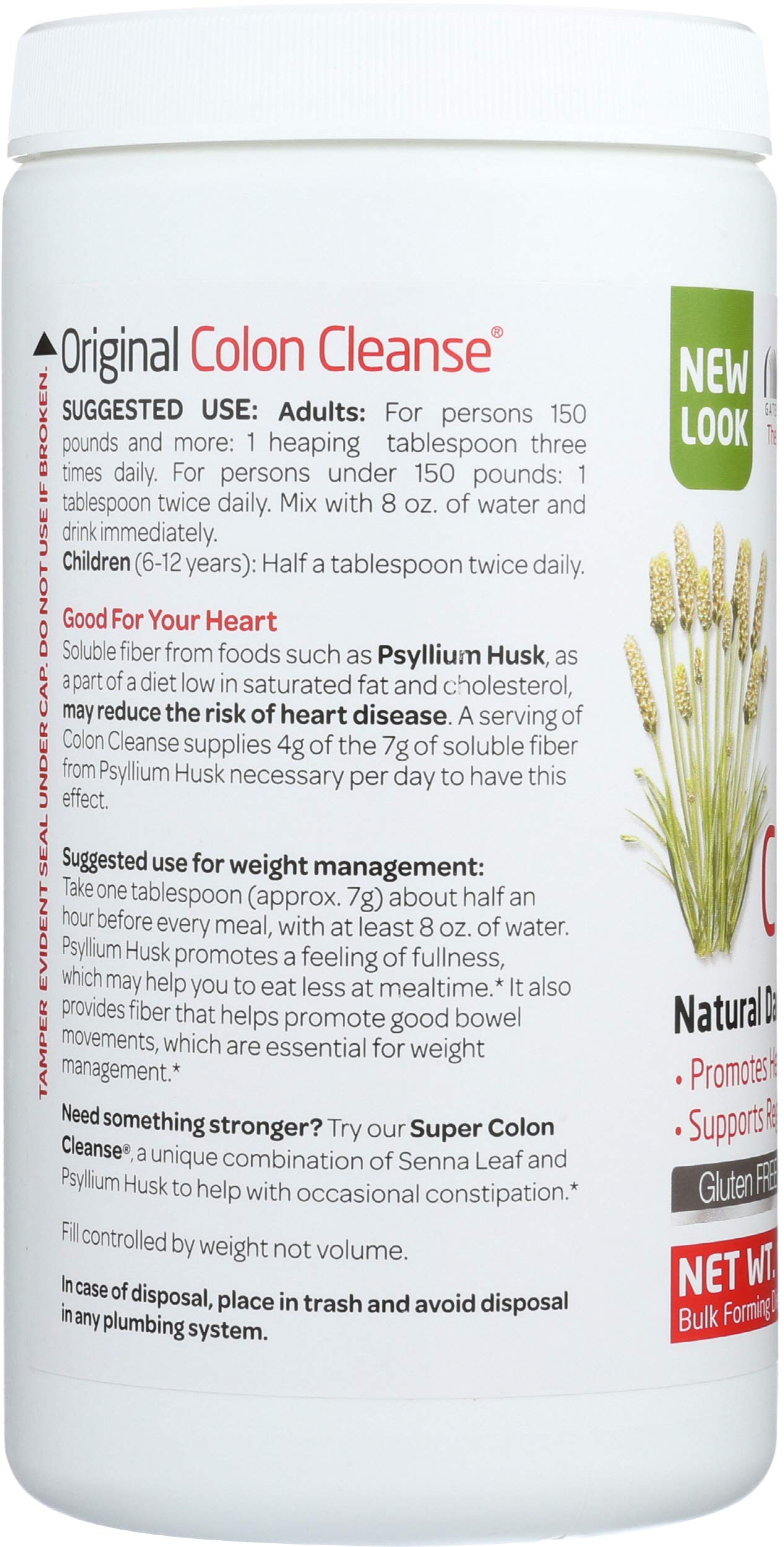Health Plus Colon Cleanse Psyllium Powder 12 Ounce