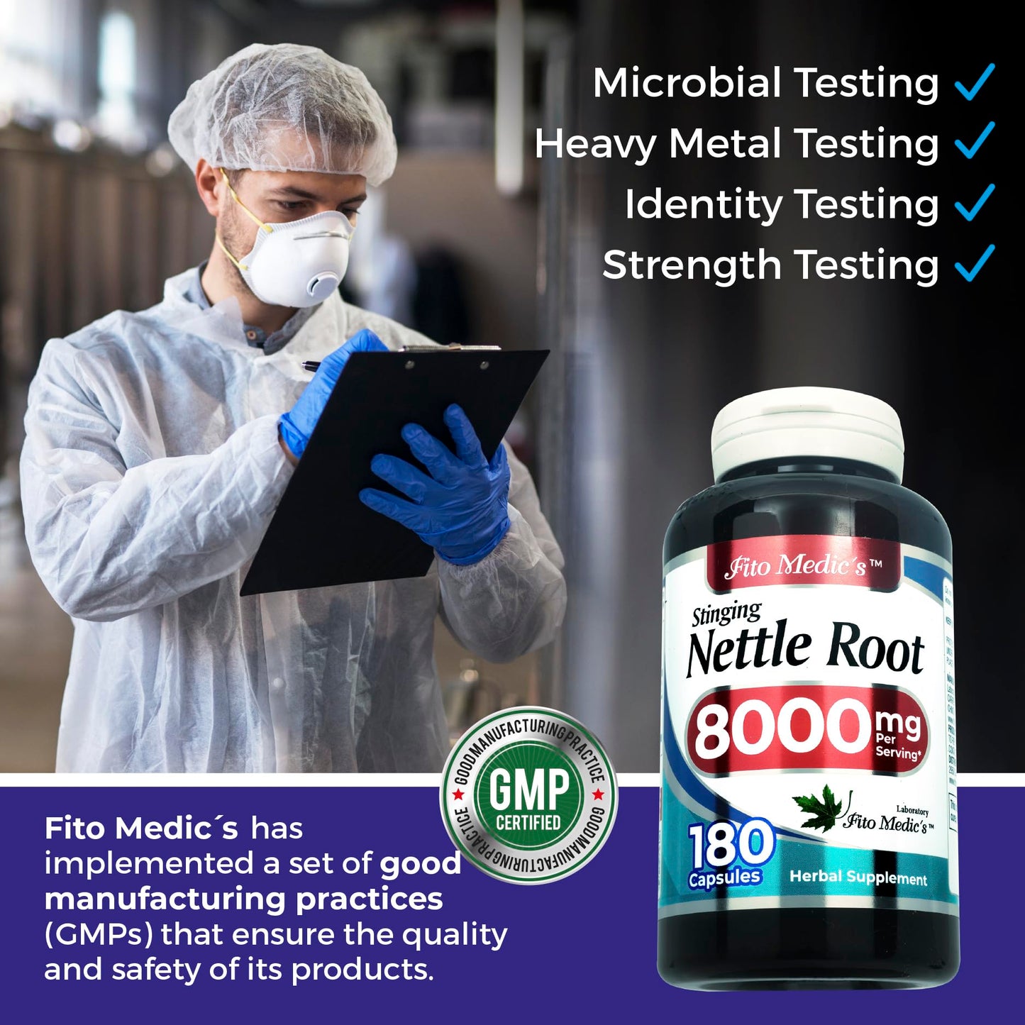 FITO MEDIC'S Stinging Nettle Root 180 Capsules