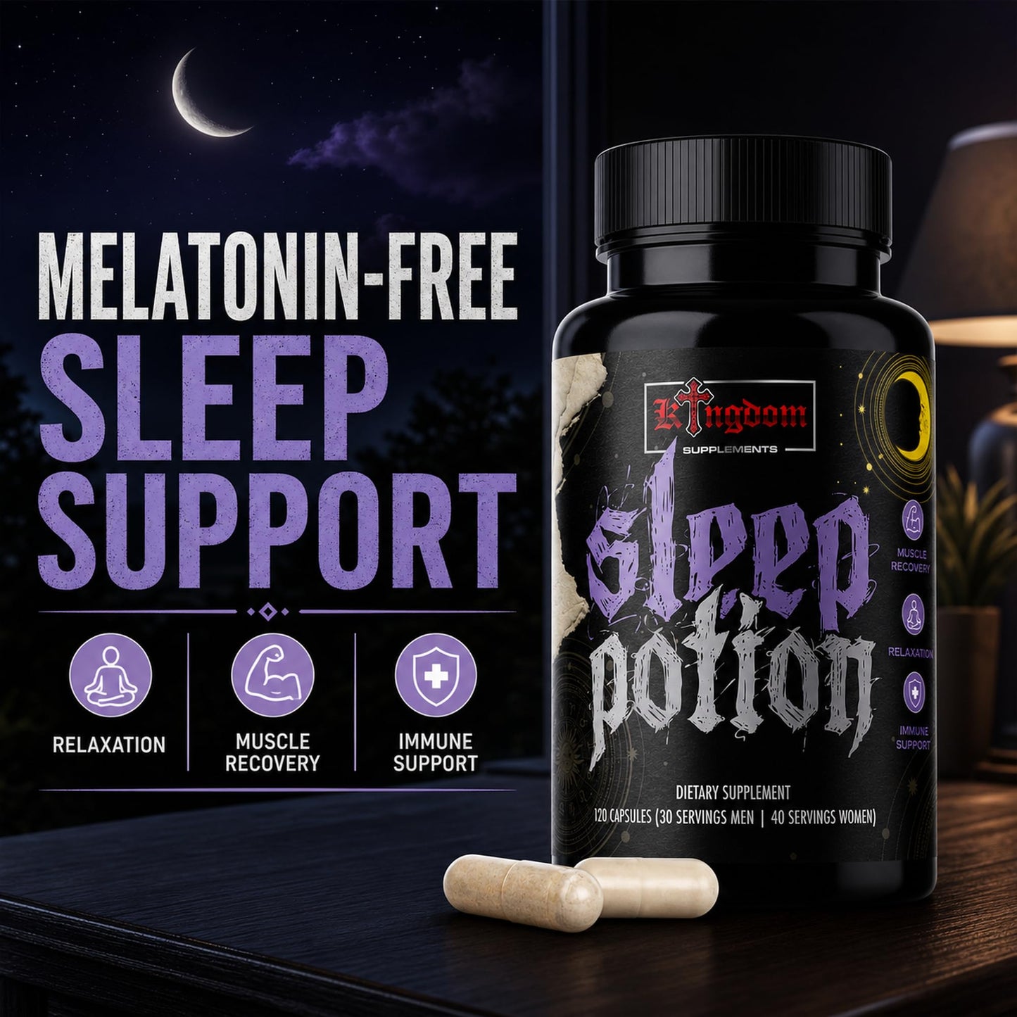 Kingdom Supplements Sleep Potion Capsules 120