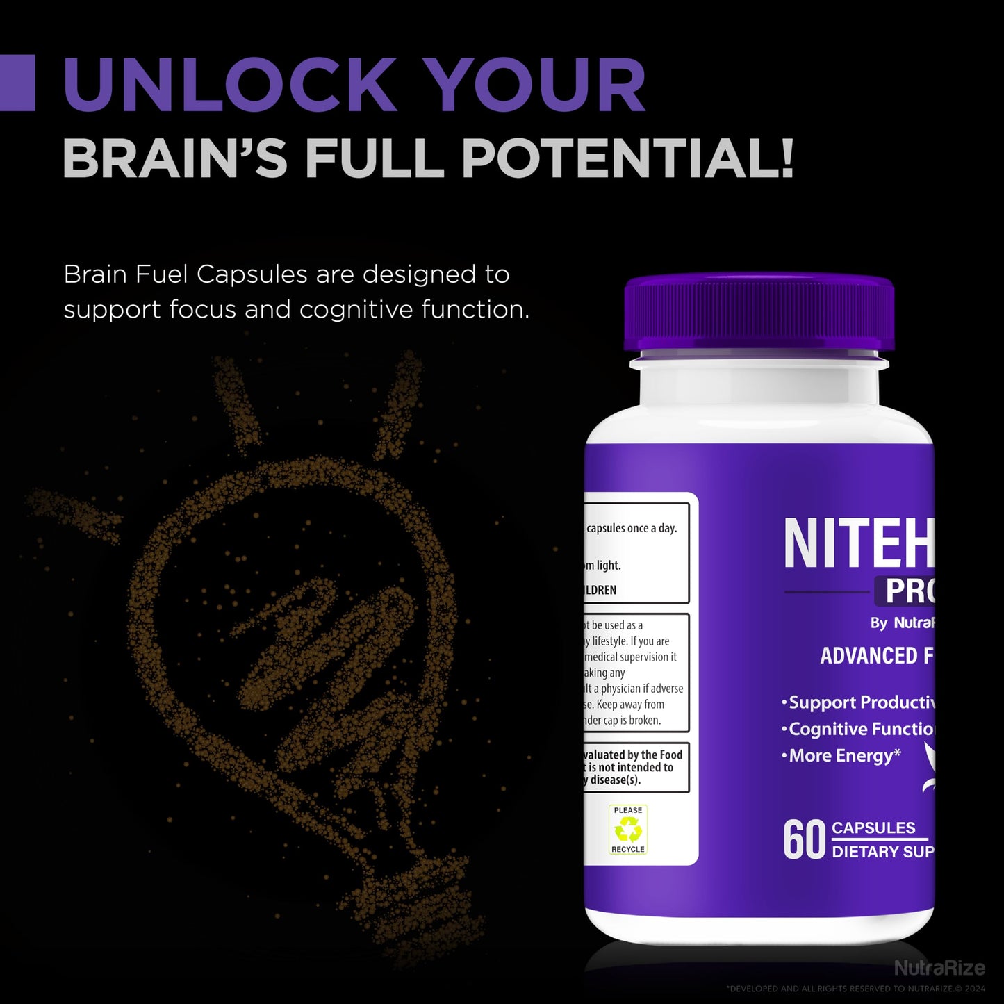 NutraRize Nite Hush Pro Capsules, 180 Capsules