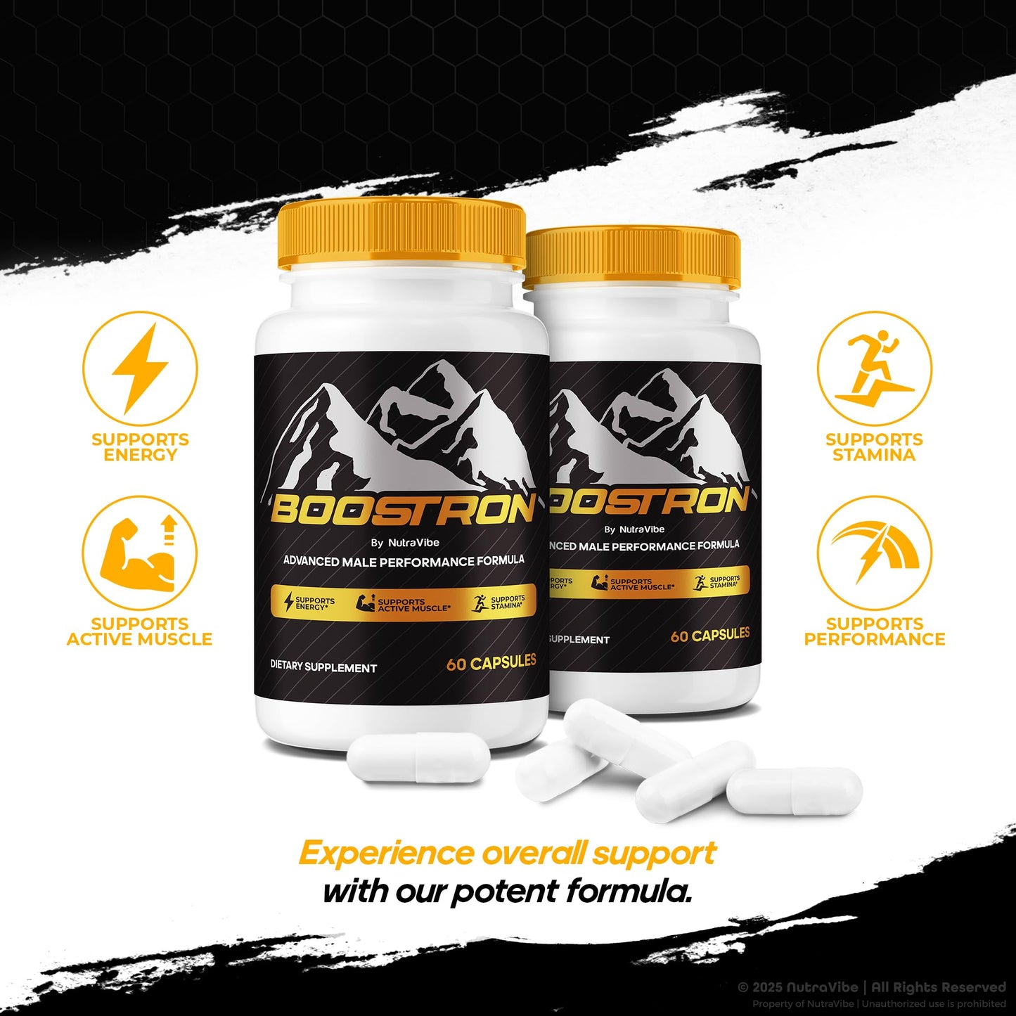 NutraVibe Boostron Capsules 120 Count