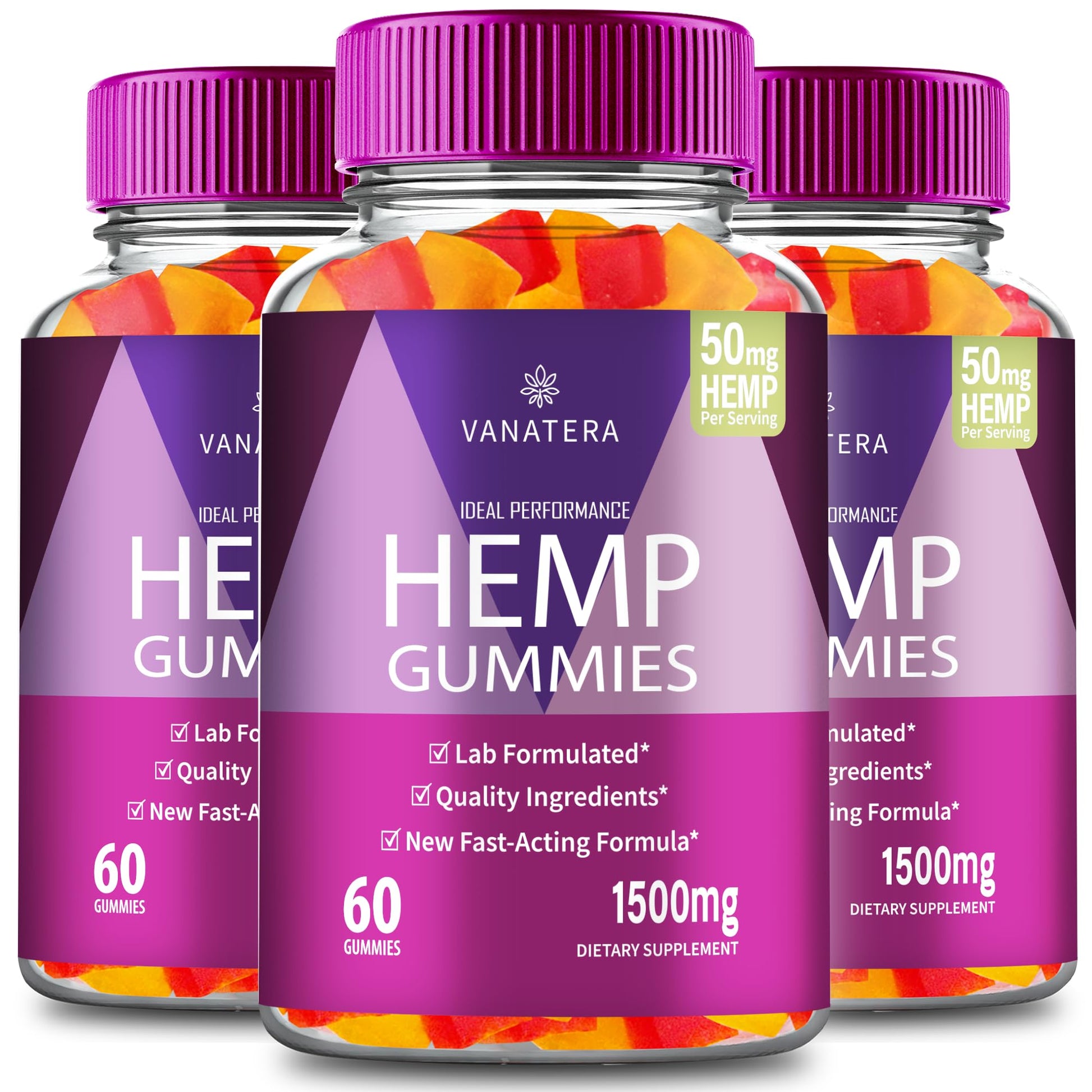 IDEAL PERFORMANCE Vanatera Hemp Gummies 180 Gummies