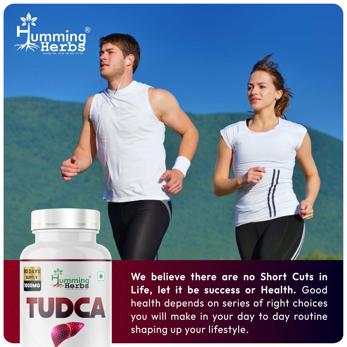 Humming Herbs TUDCA Supplement 1000mg 180 Capsules